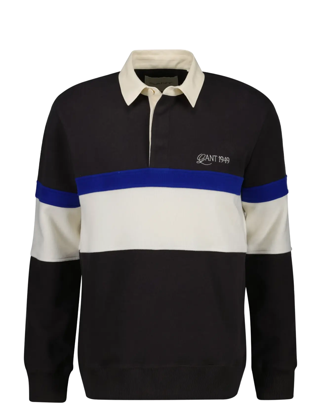 Gant - STRIPED SWEAT HEAVY RUGGER - charred wood brown - 1