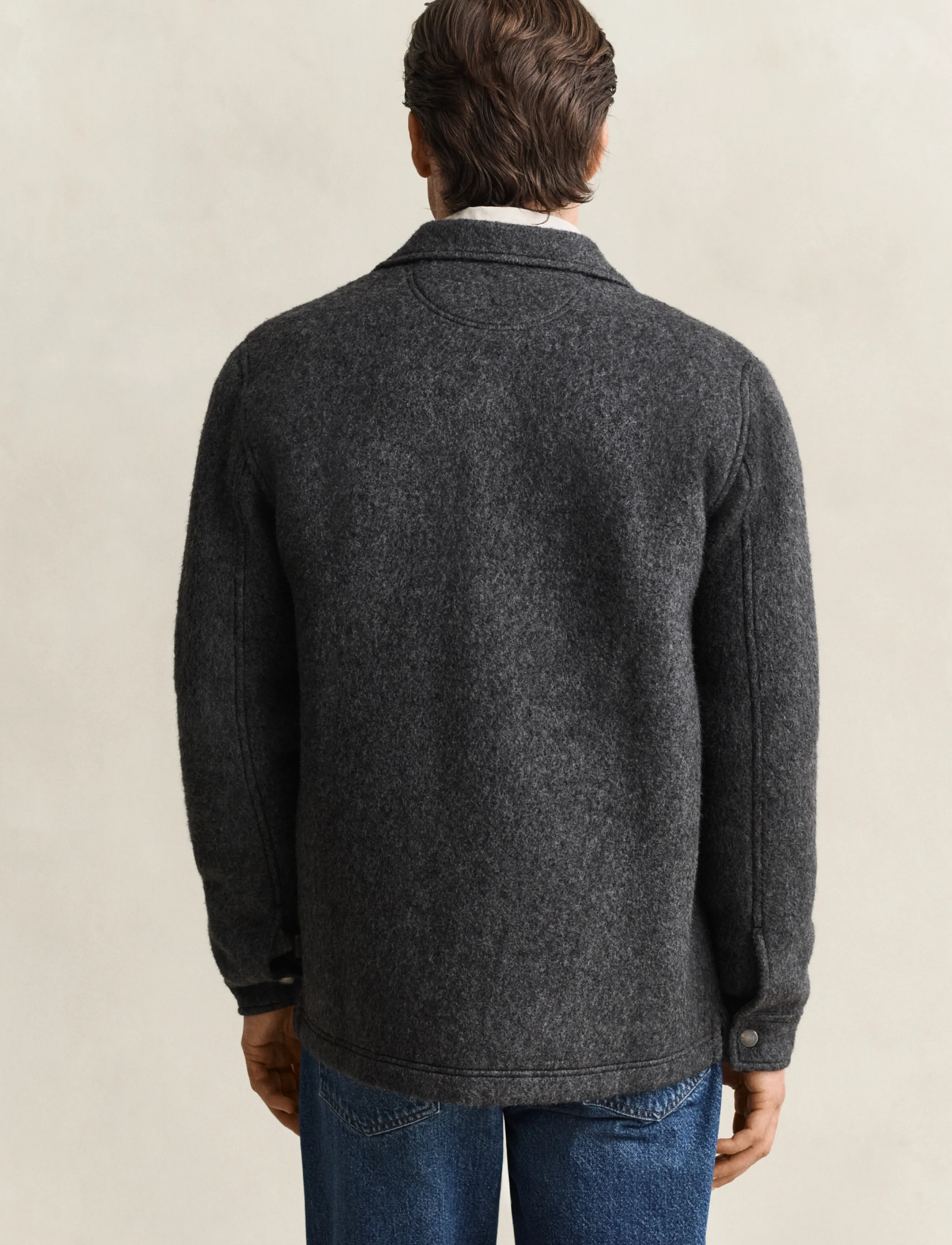 Gant - FLEECE OVERSHIRT - shop by occasion - charcoal melange - 3