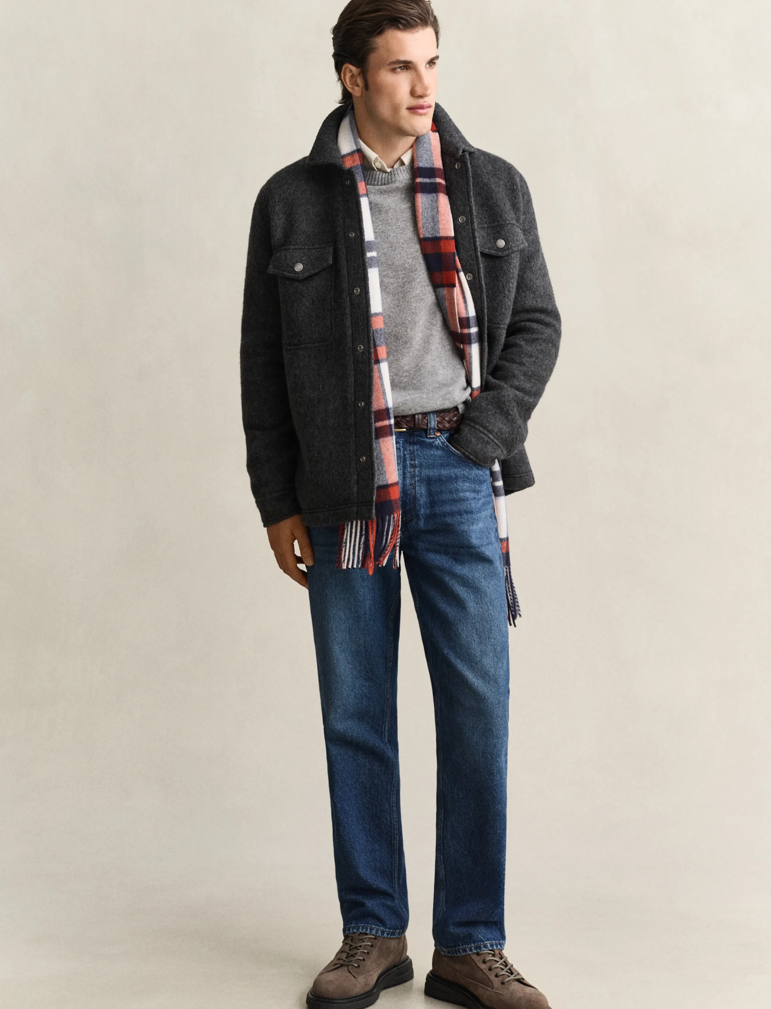 Gant - FLEECE OVERSHIRT - shop by occasion - charcoal melange - 4