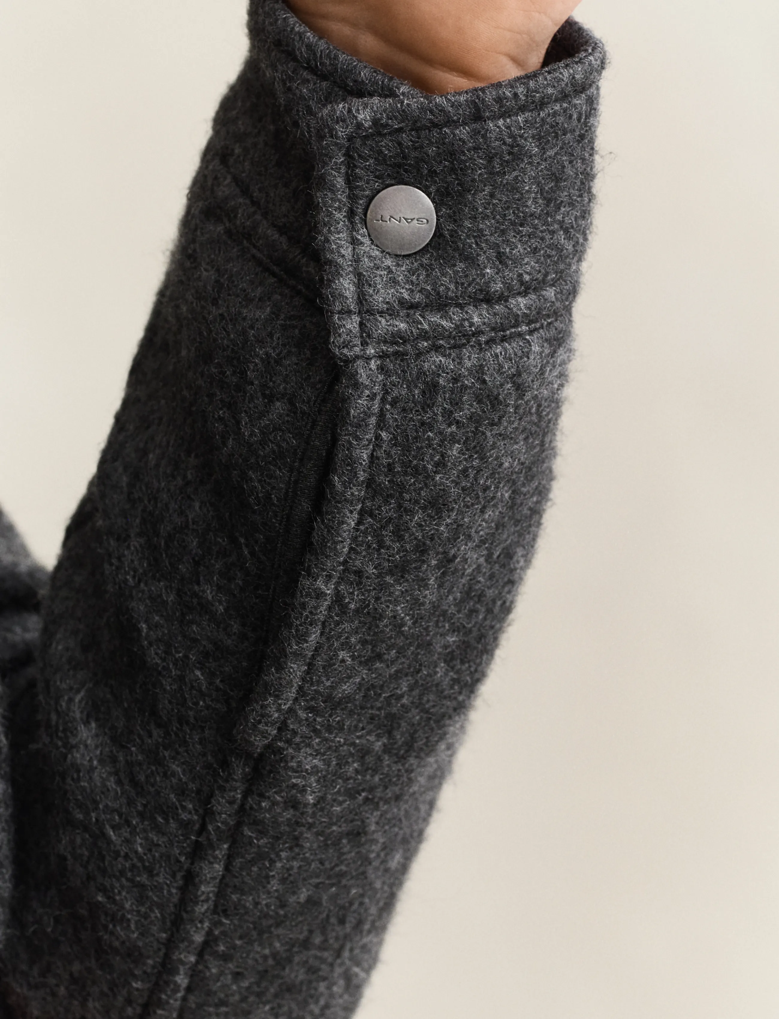 Gant - FLEECE OVERSHIRT - shop by occasion - charcoal melange - 5
