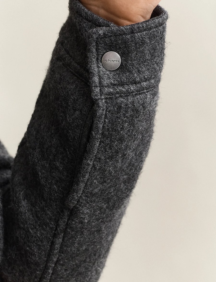 Gant - FLEECE OVERSHIRT - shop by occasion - charcoal melange - 5