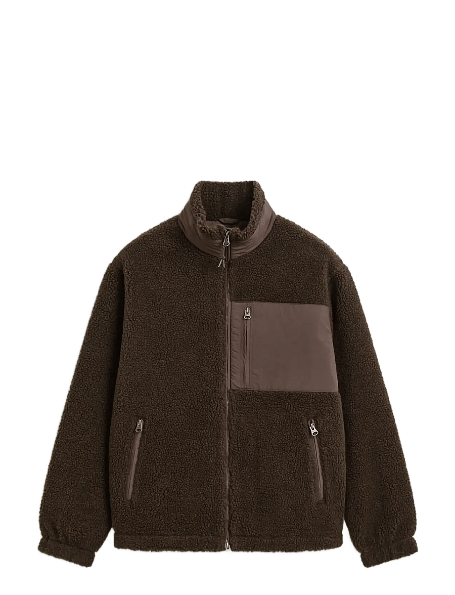 Gant - FLEECE JACKET - teddy-pusad - shadow brown - 0