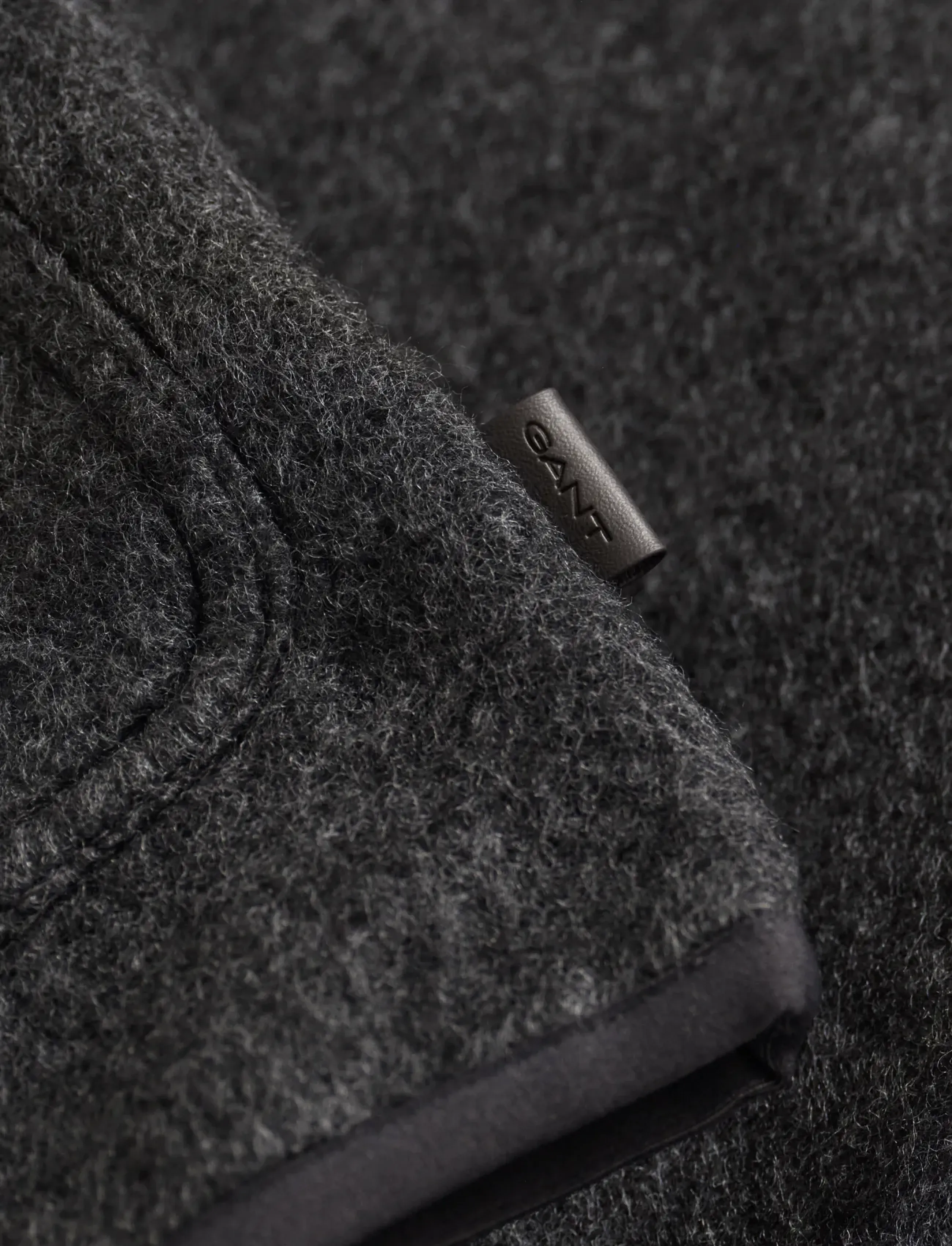 Gant - FLEECE VEST - västar - charcoal melange - 1