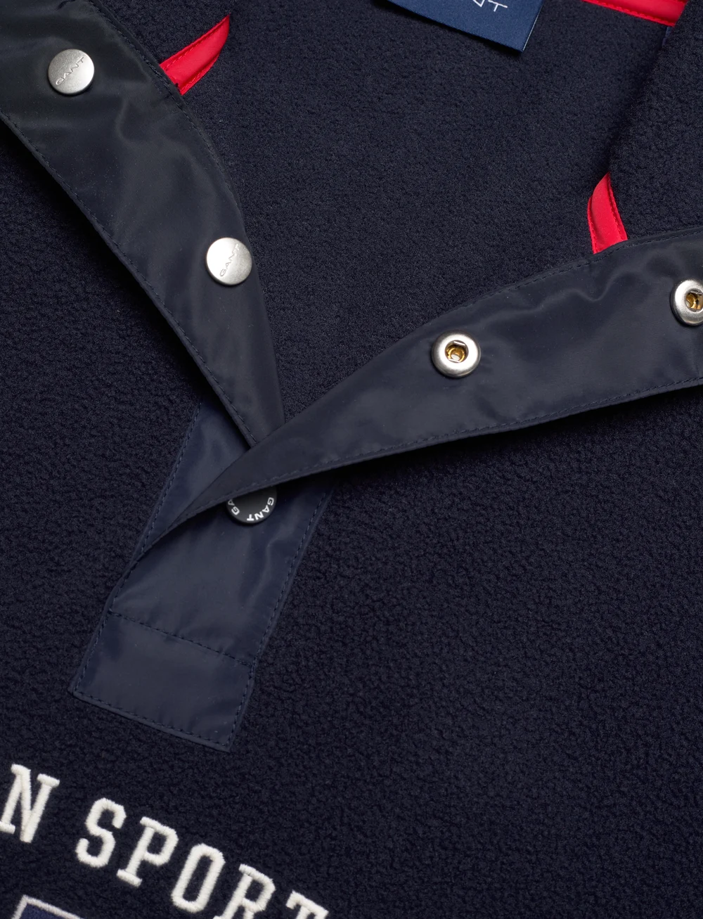 GANT - D.2 RETRO SHIELD POLAR FLEECE - teddy kampsunid - evening blue - 2