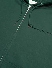 GANT - EMBOSSED FULL ZIP HOODIE - hoodies - tartan green - 2