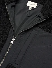 GANT - FLEECE JACKET - mid layer jackets - black - 2