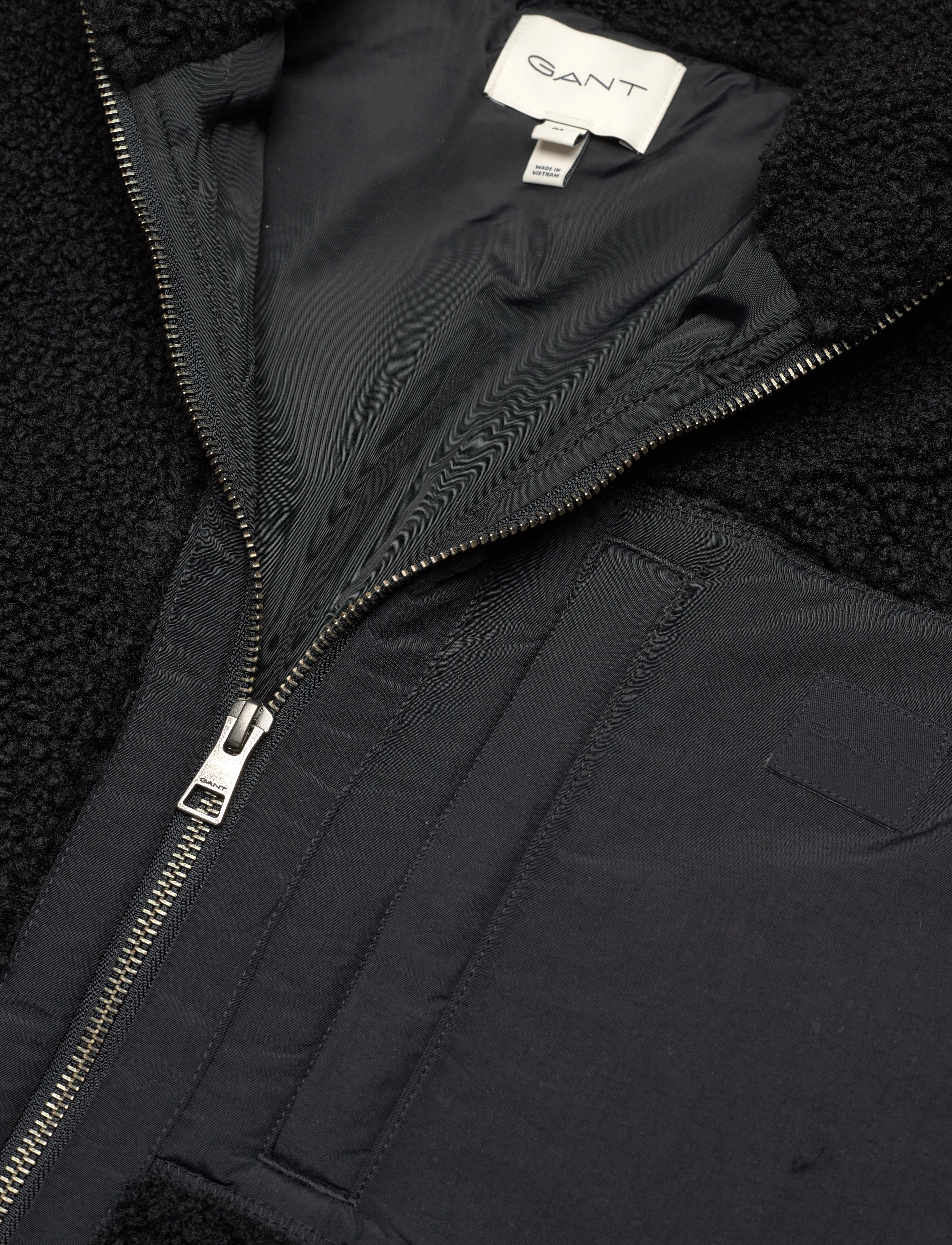 GANT - FLEECE JACKET - black - 2