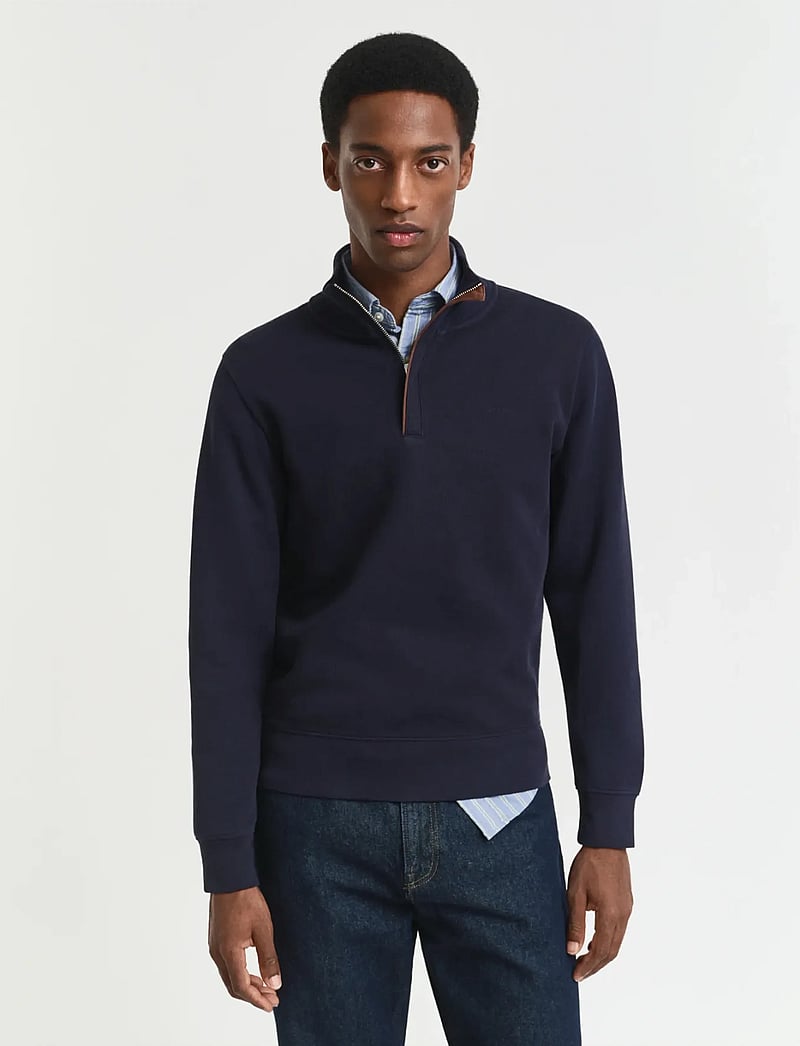 GANT - SACKER RIB HALF ZIP - nach anlass kaufen - evening blue - 0