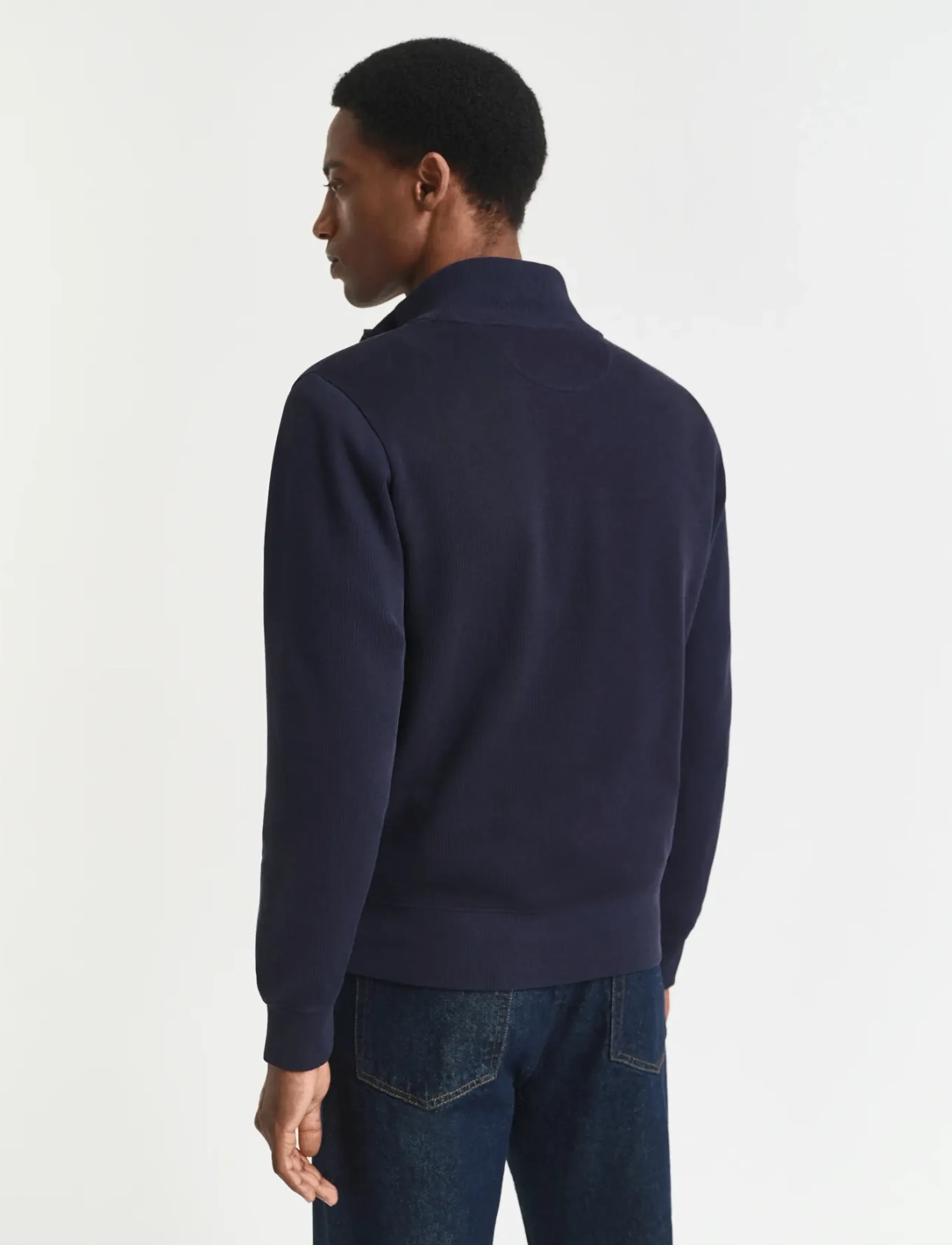 Gant - SACKER RIB HALF ZIP - nach anlass kaufen - evening blue - 3