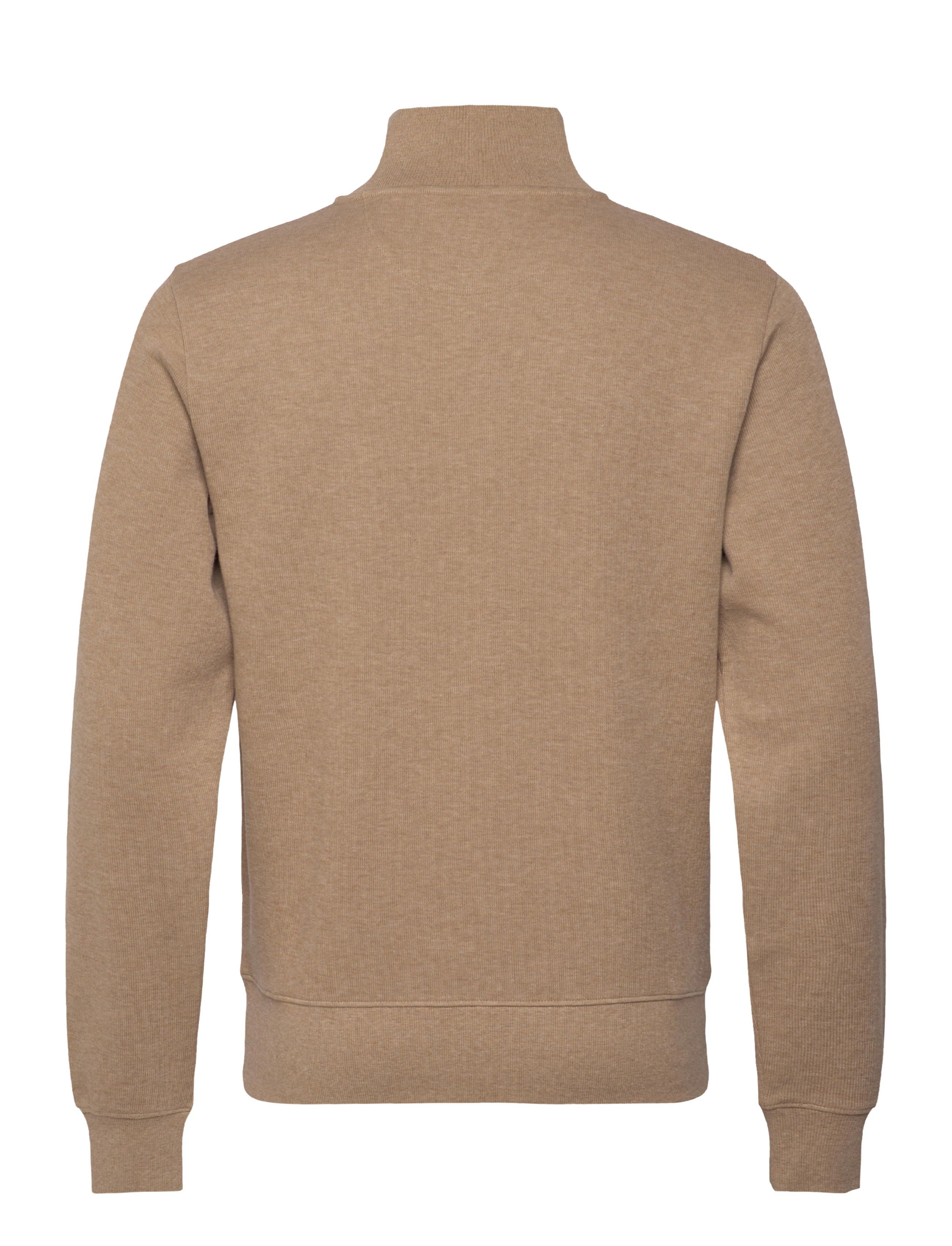 Gant - SACKER RIB HALF ZIP - sweatshirts - khaki mel - 2