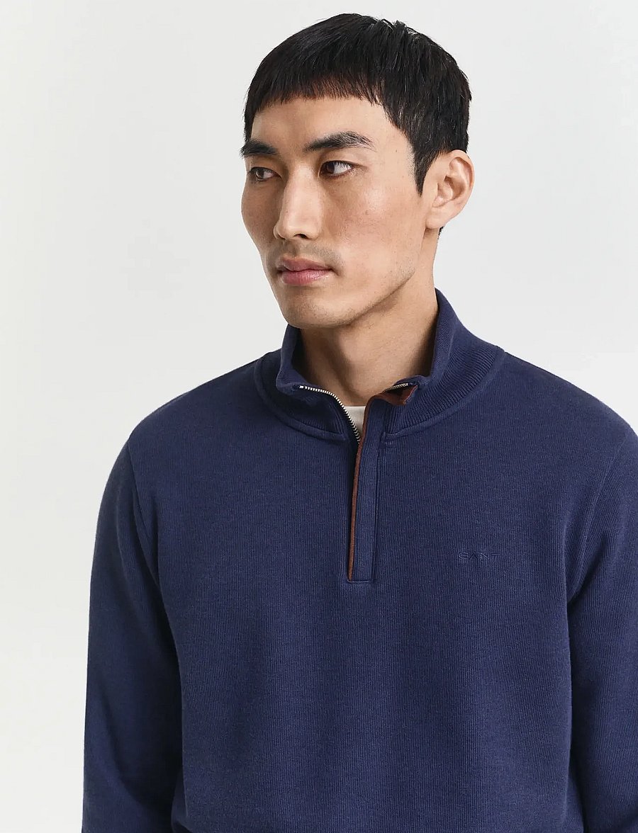 Gant - SACKER RIB HALF ZIP - nach anlass kaufen - persian blue - 3