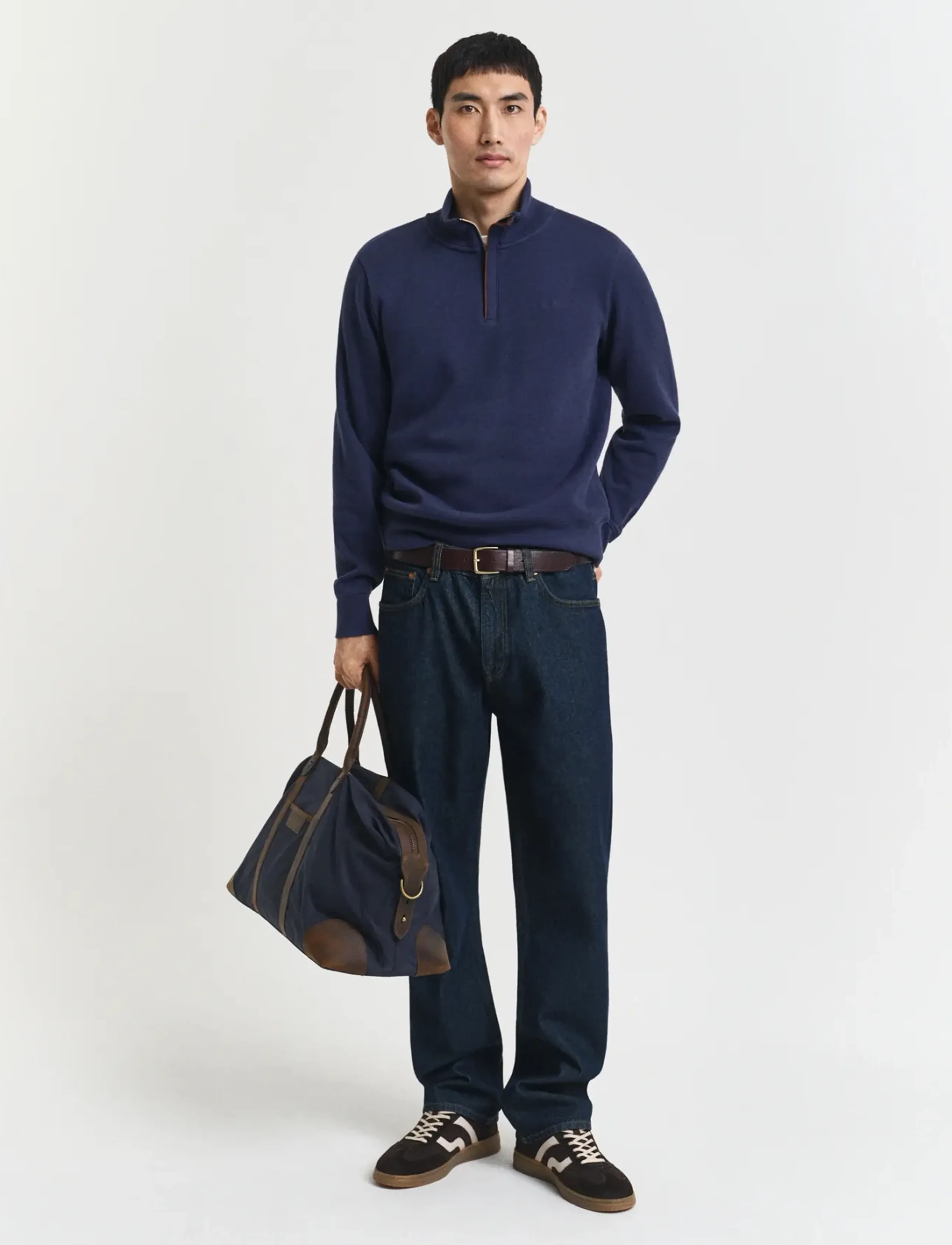 Gant - SACKER RIB HALF ZIP - shop by occasion - persian blue - 4