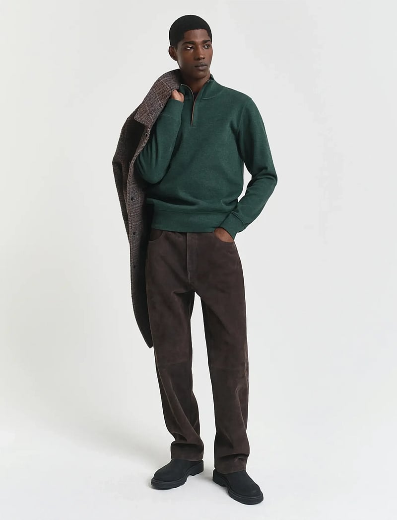 GANT - SACKER RIB HALF ZIP - nach anlass kaufen - tartan green - 5