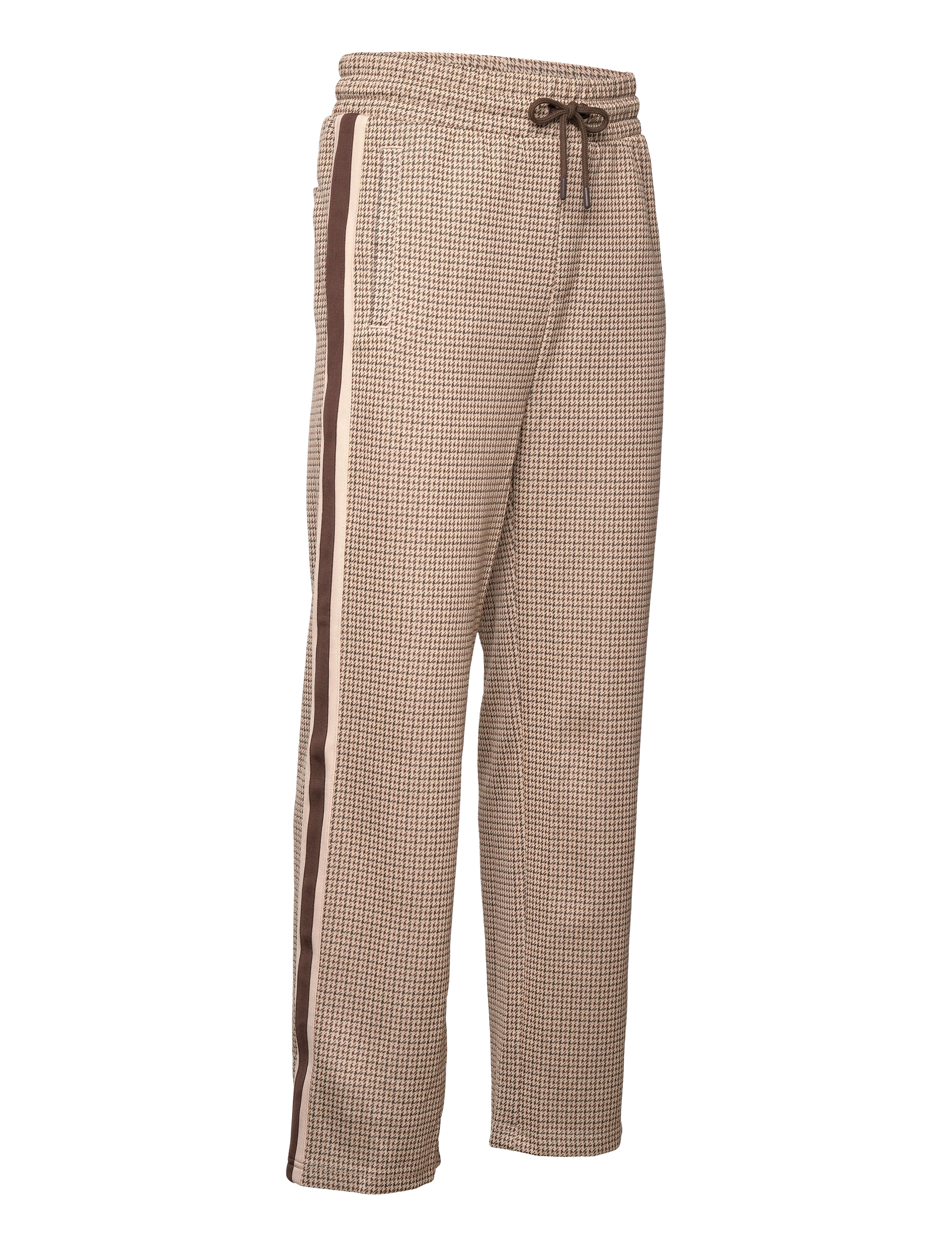 GANT - D.1 HOUNDSTOOTH TRACKSUIT TROUSER - chocolate brown - 3