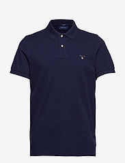 GANT - ORIGINAL PIQUE SS RUGGER - polo marškinėliai trumpomis rankovėmis - evening blue - 0