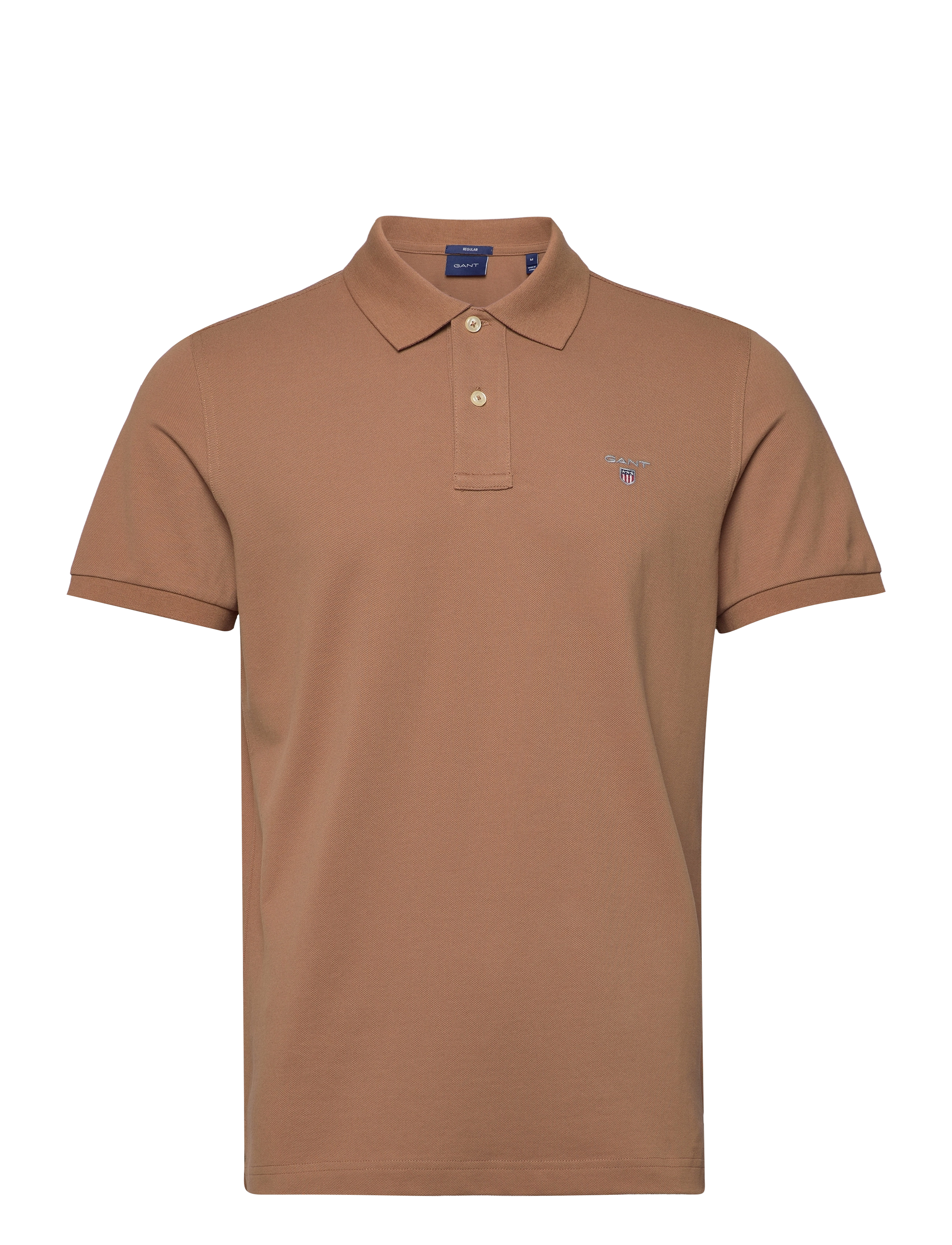 GANT - ORIGINAL PIQUE SS RUGGER - roasted walnut - 0