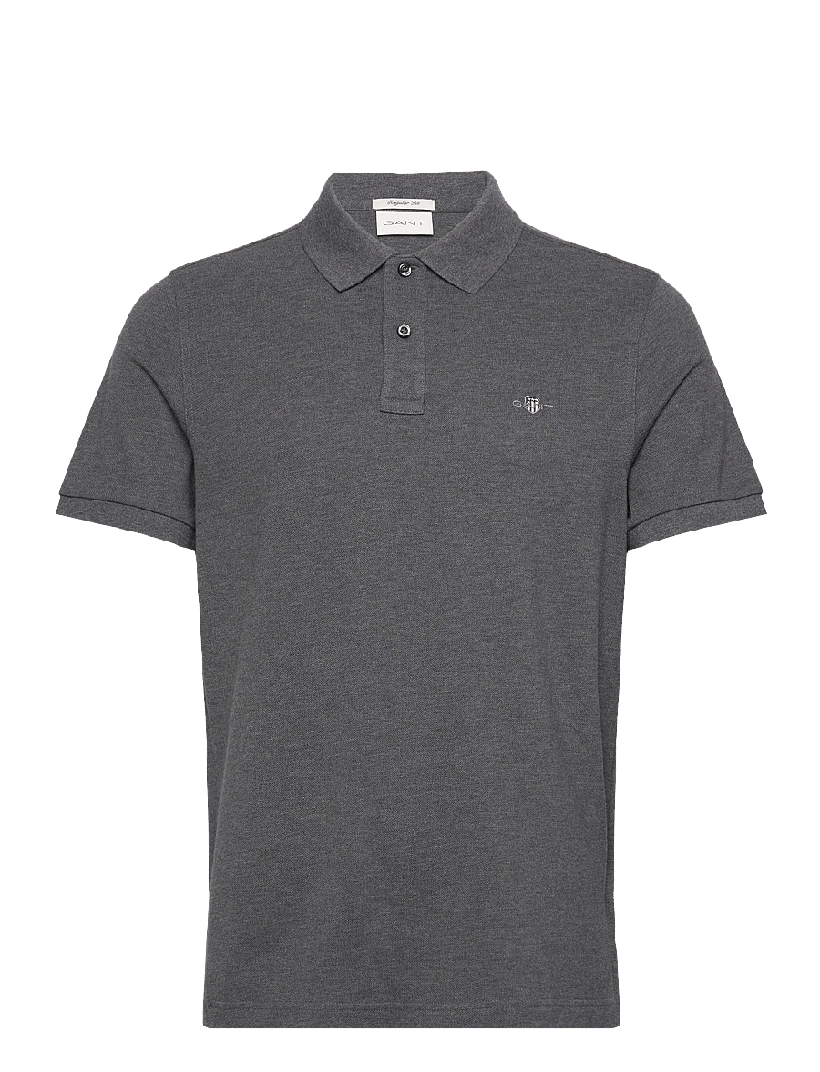 Gant - Classic Regular Polo Shirt - kurzärmelig - antracit melange - 0