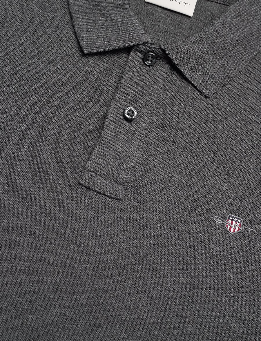 Gant - Classic Regular Polo Shirt - kurzärmelig - antracit melange - 2
