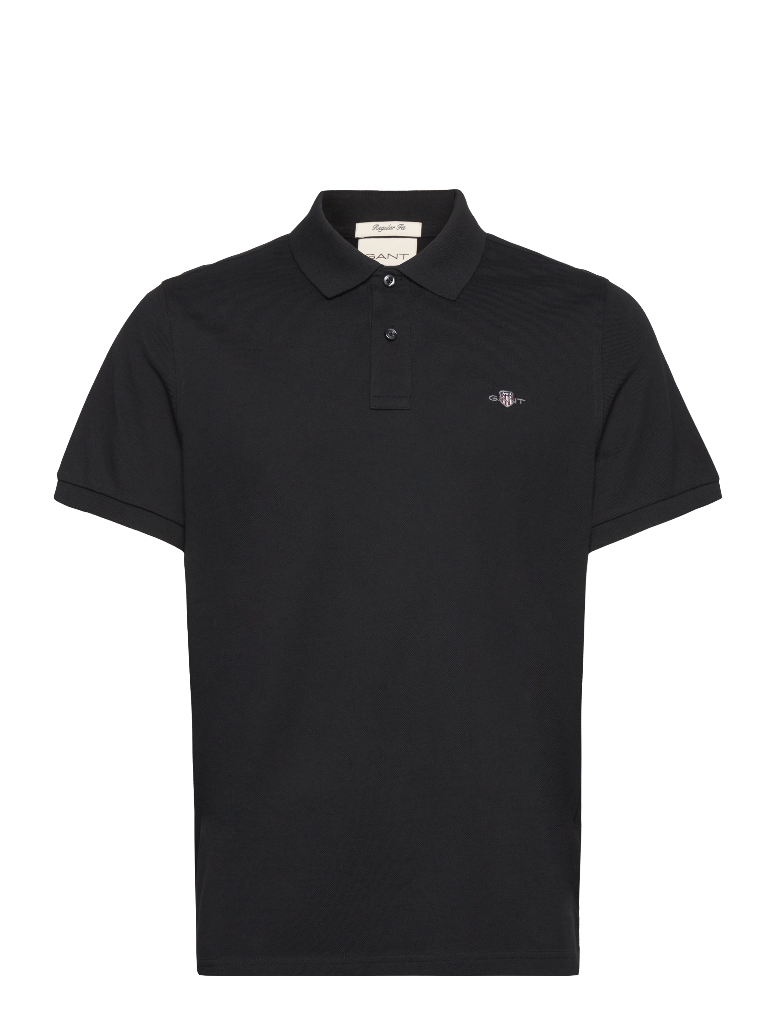 Gant Classic Regular Polo Shirt - Poloshirts - BLACK / black