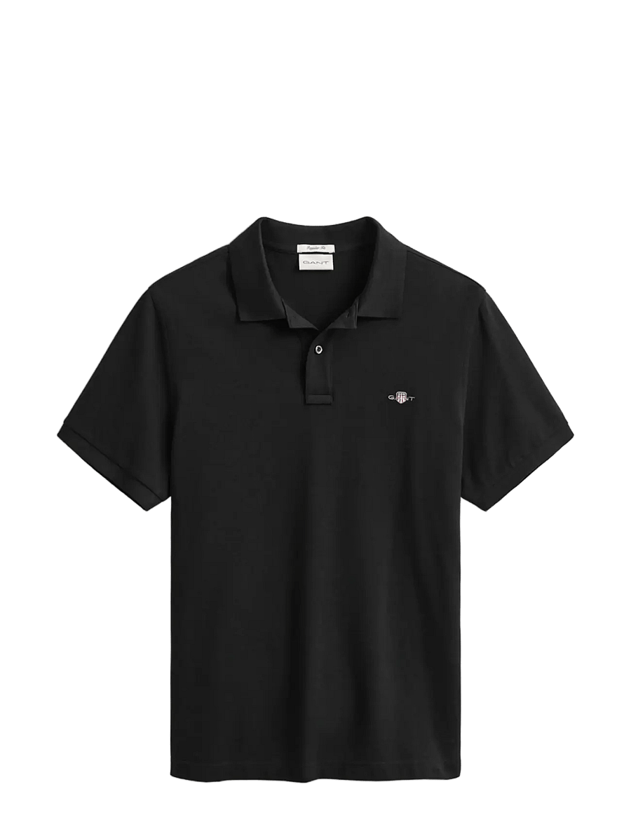 Gant - Classic Regular Polo Shirt - polo marškinėliai trumpomis rankovėmis - black - 1