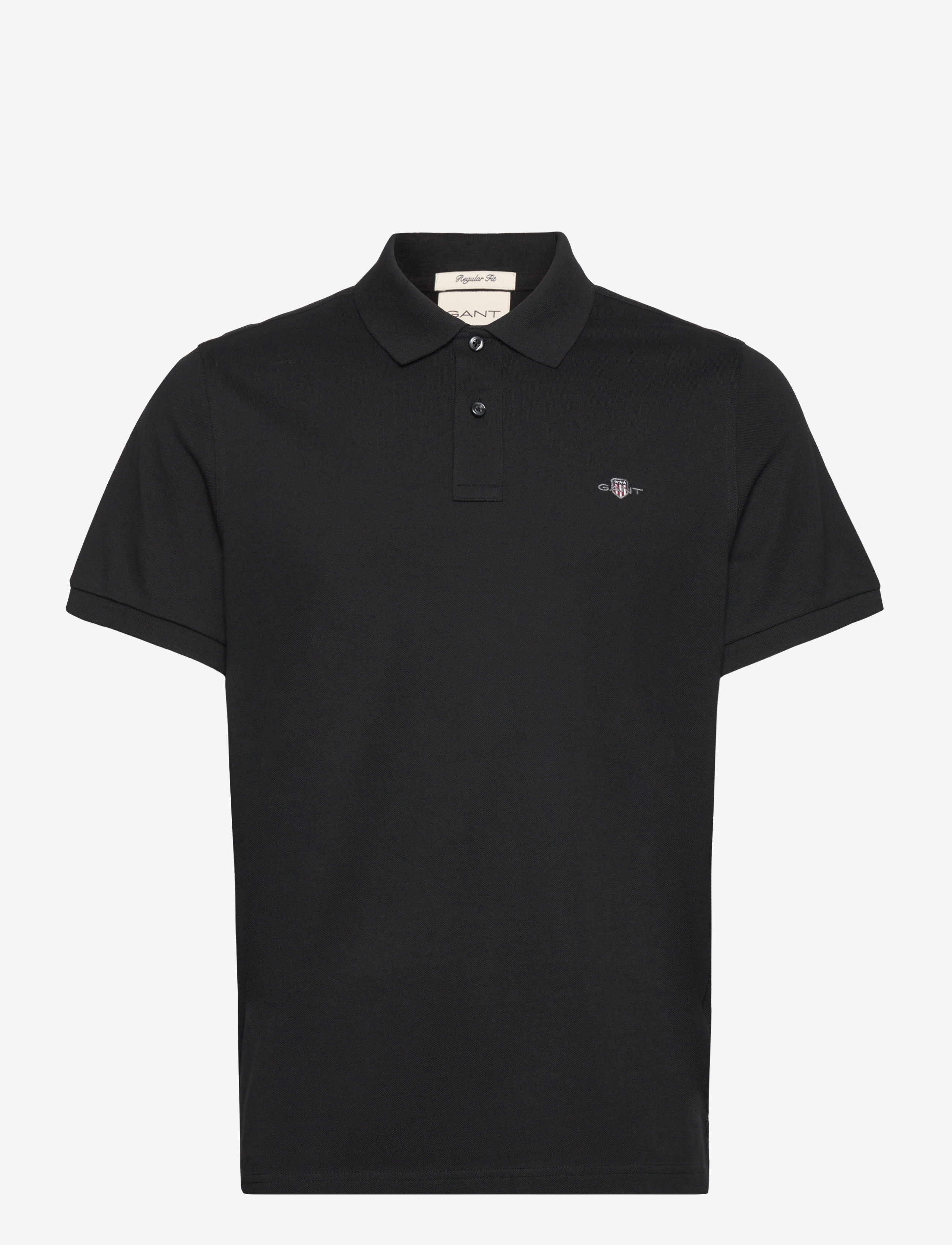 Gant - REG SHIELD SS PIQUE POLO - lühikeste varrukatega polod - black - 1