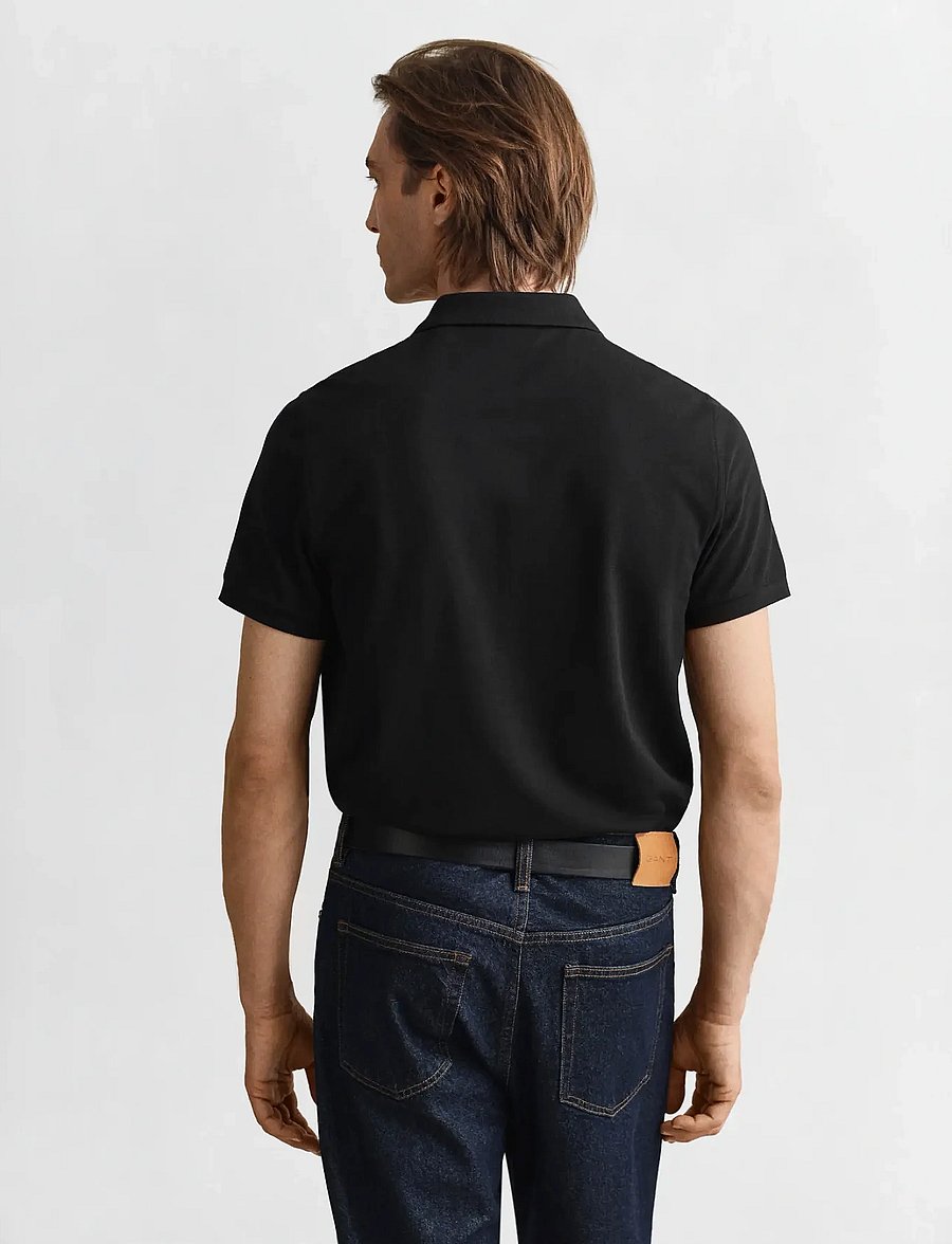 Gant - Classic Regular Polo Shirt - kurzärmelig - black - 3