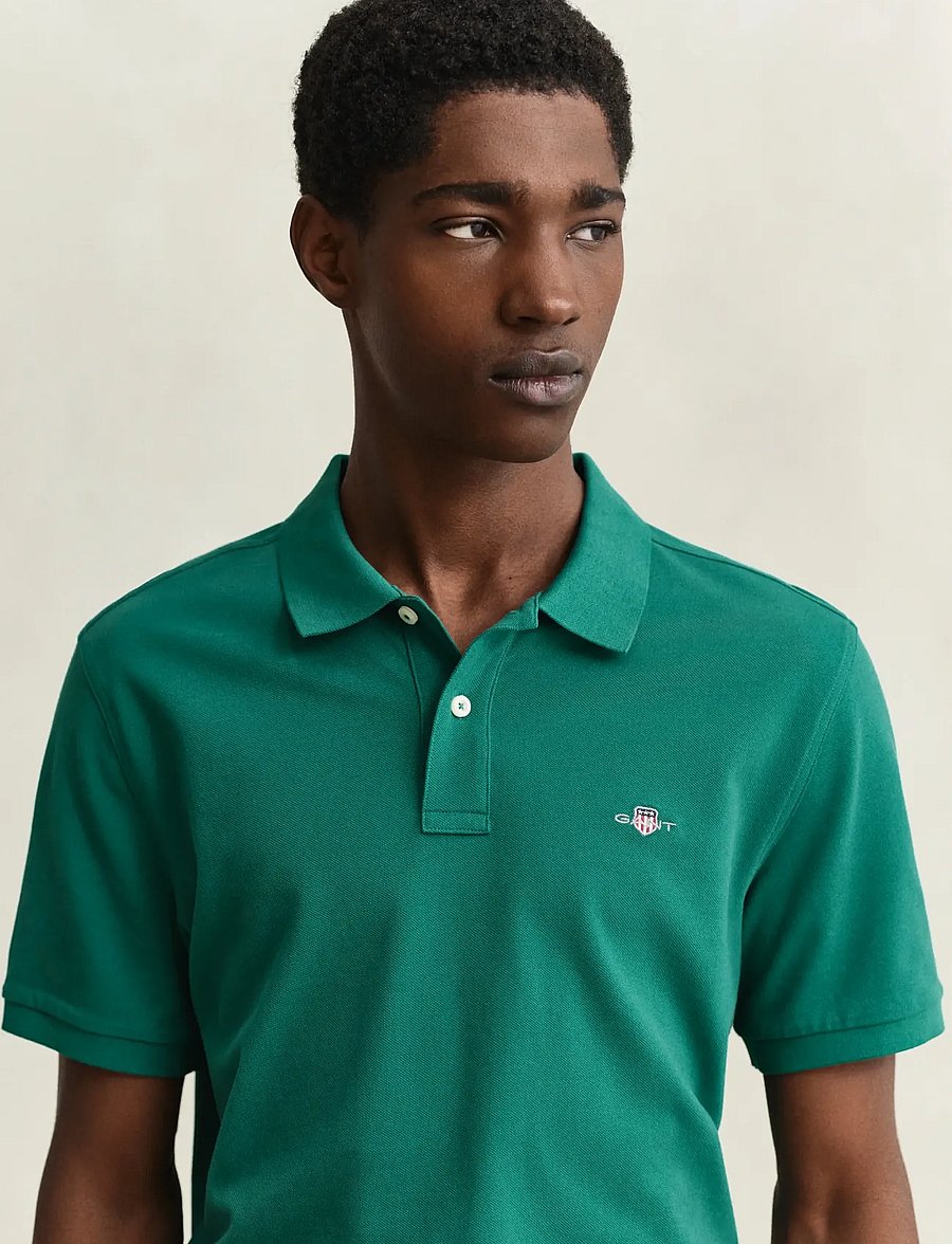 Gant - Classic Regular Polo Shirt - lühikeste varrukatega polod - botanical hue - 3