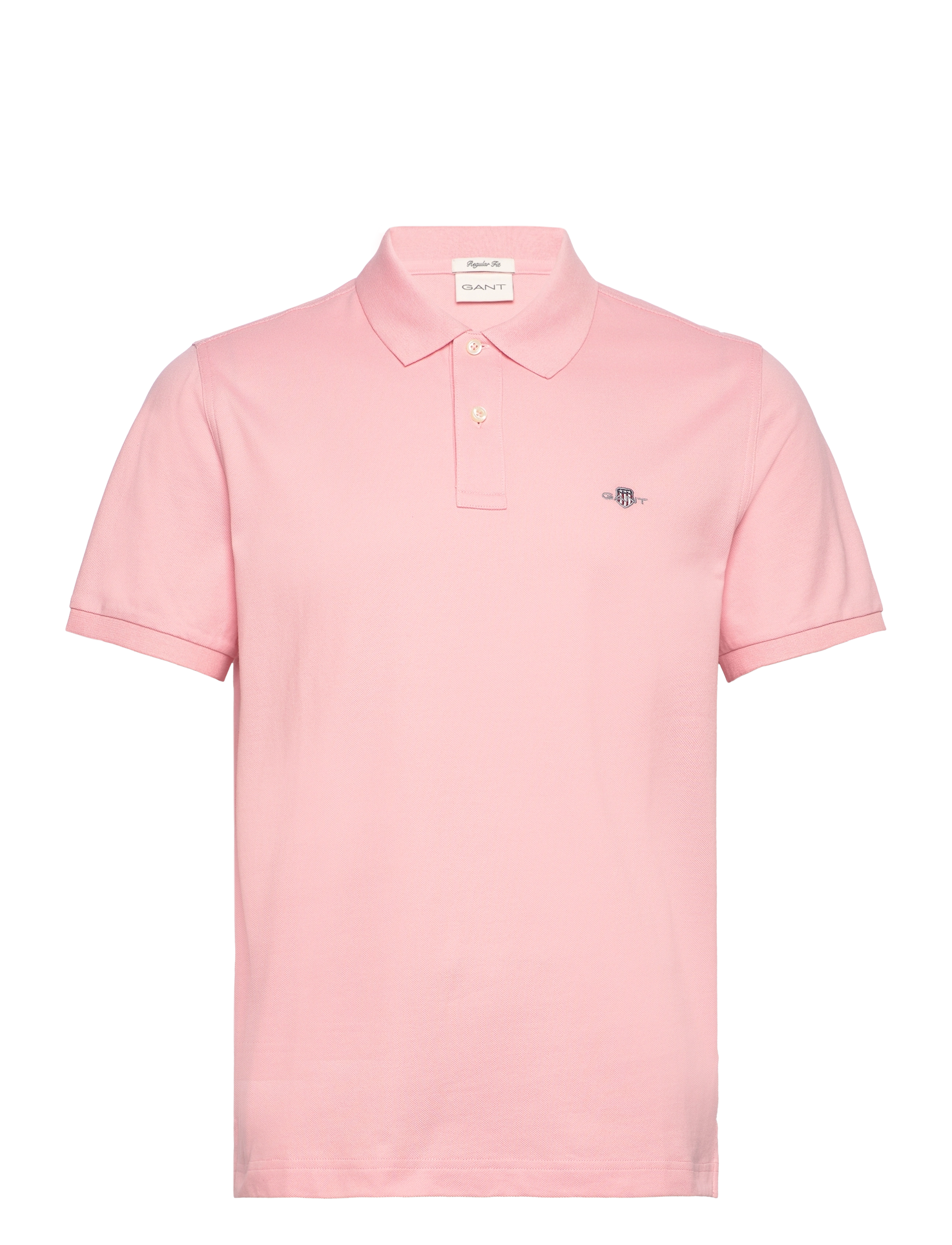 REG SHIELD SS PIQUE POLO - BUBBELGUM PINK