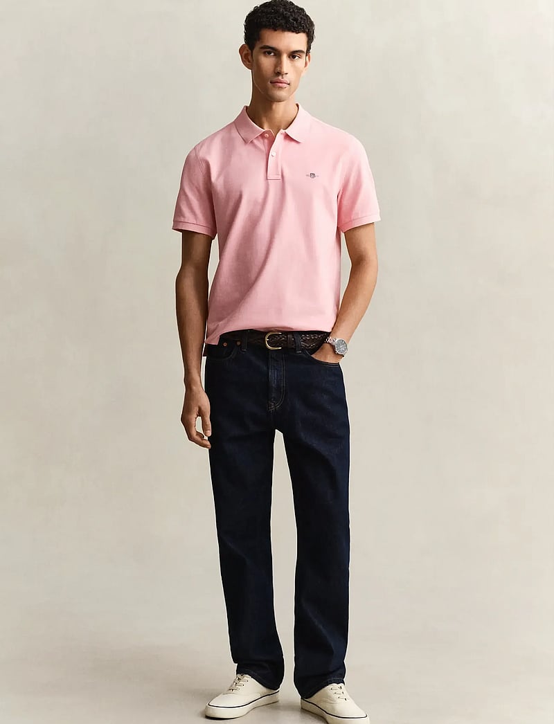 GANT - REG SHIELD SS PIQUE POLO - kurzärmelig - bubbelgum pink - 5