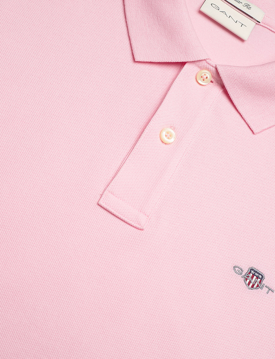 Gant - Classic Regular Polo Shirt - lühikeste varrukatega polod - california pink - 2