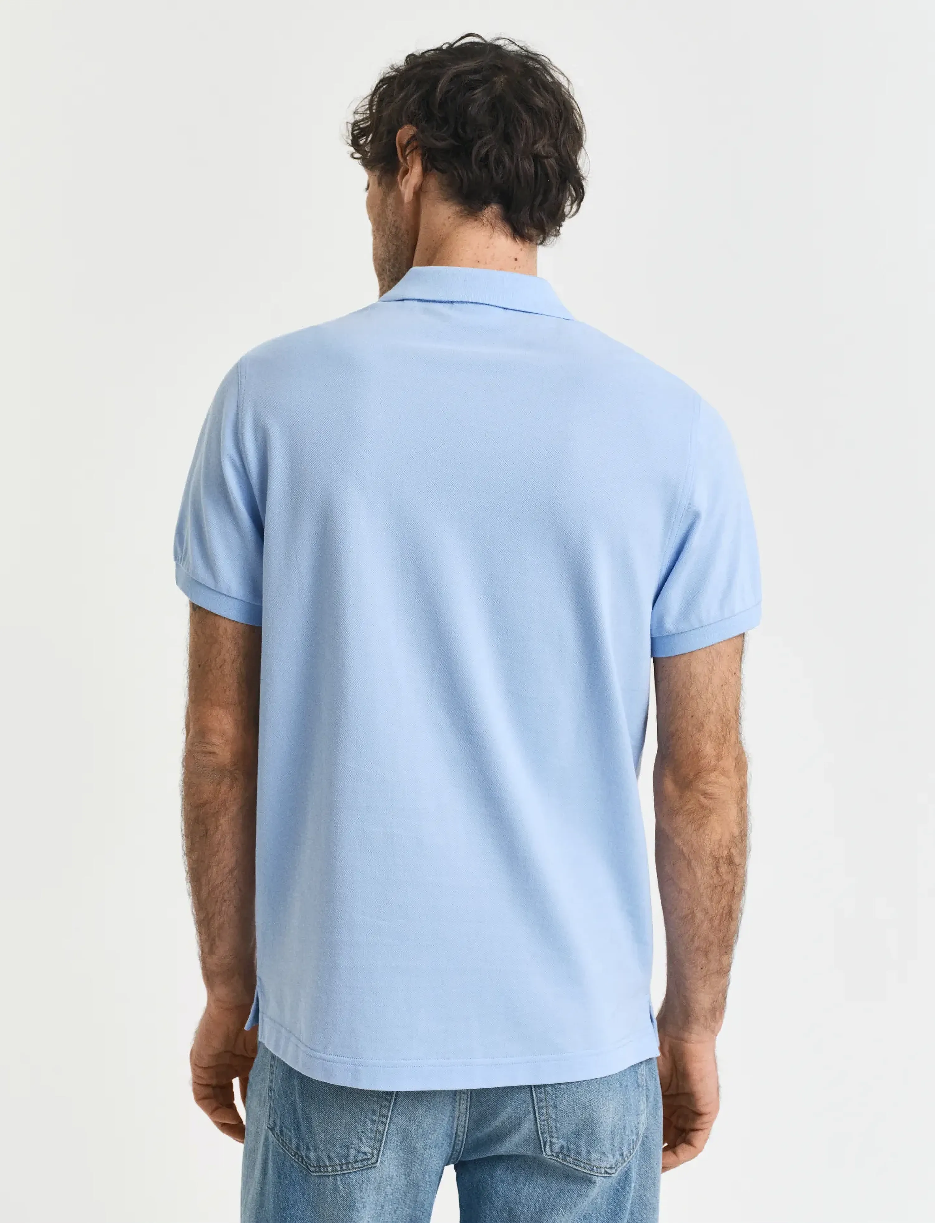 Gant - Classic Regular Polo Shirt - kortärmade pikéer - capri blue - 3