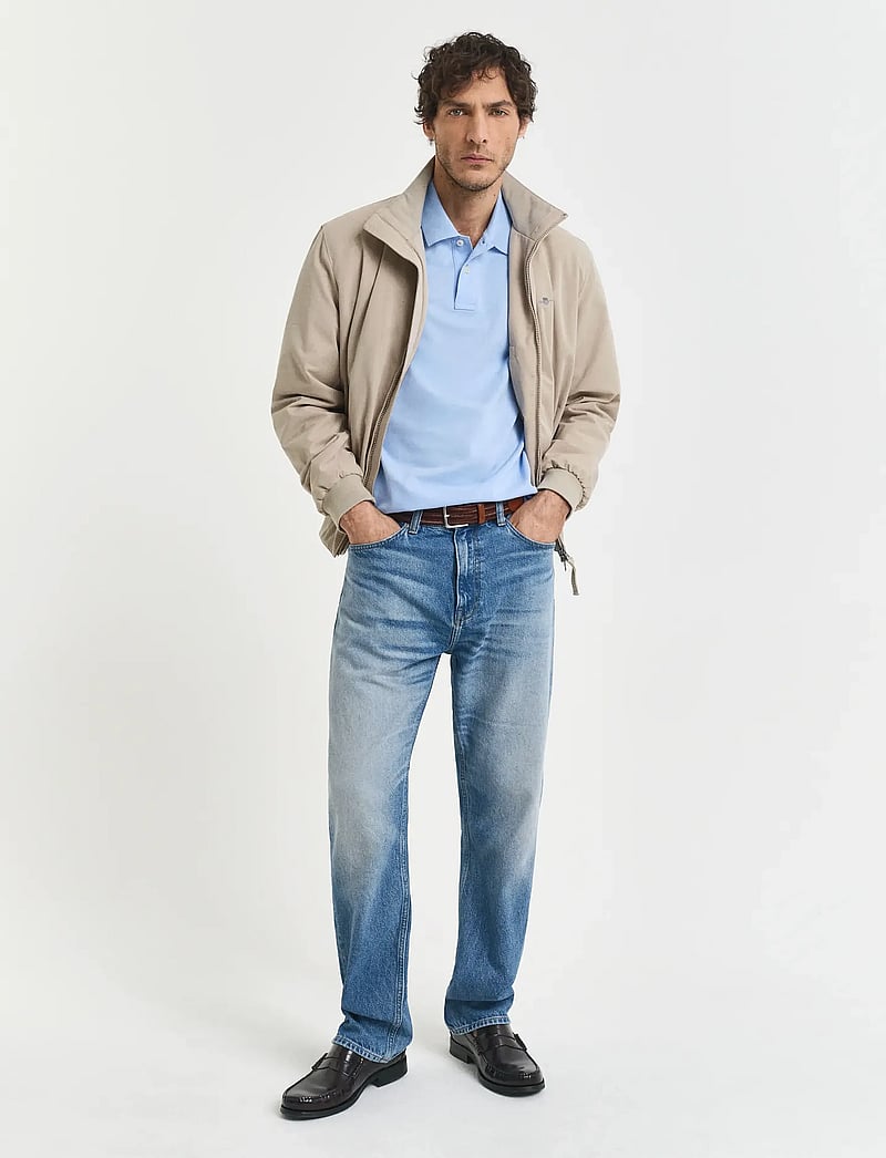 Gant - Classic Regular Polo Shirt - kortärmade pikéer - capri blue - 5