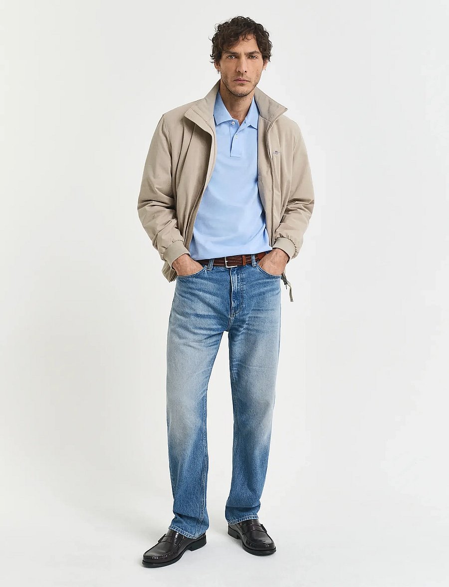 Gant - Classic Regular Polo Shirt - kortärmade pikéer - capri blue - 5