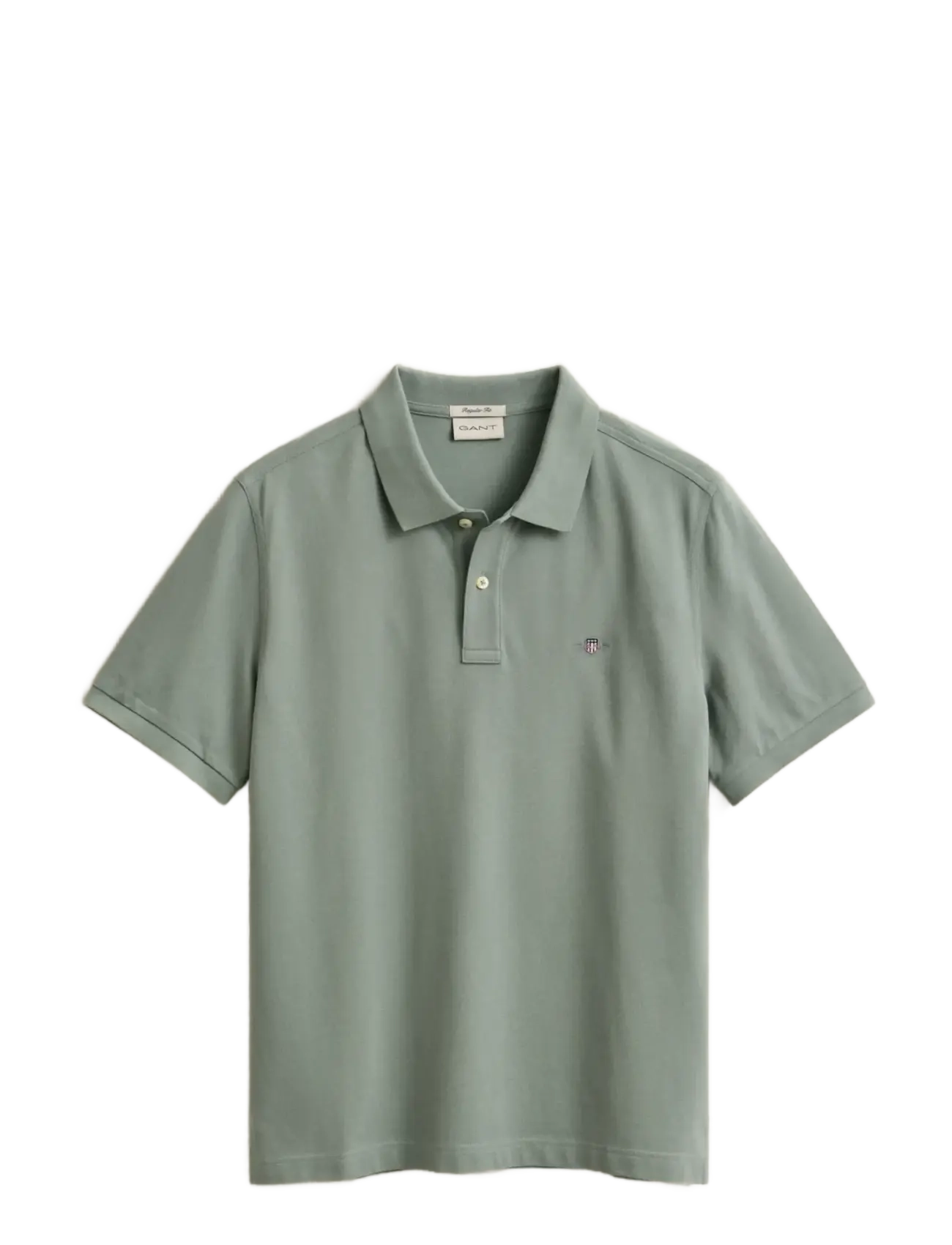 Gant Classic Regular Polo Shirt - Poloskjorter - CERAMIC GREY / green
