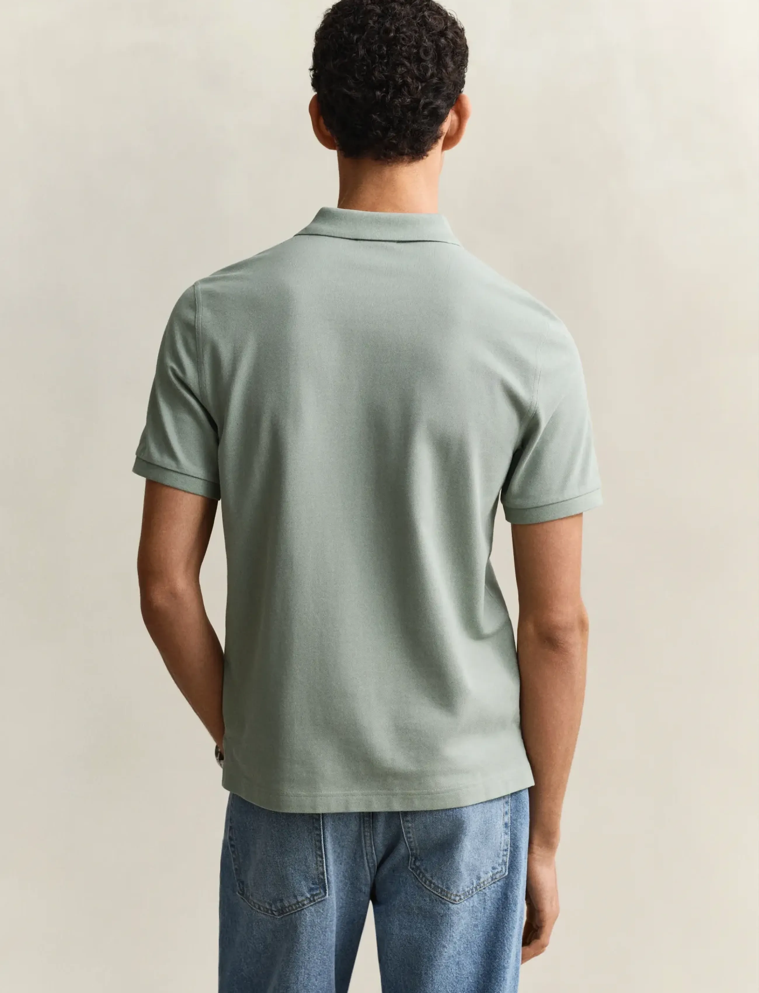 Gant - Classic Regular Polo Shirt - lühikeste varrukatega polod - ceramic grey - 2