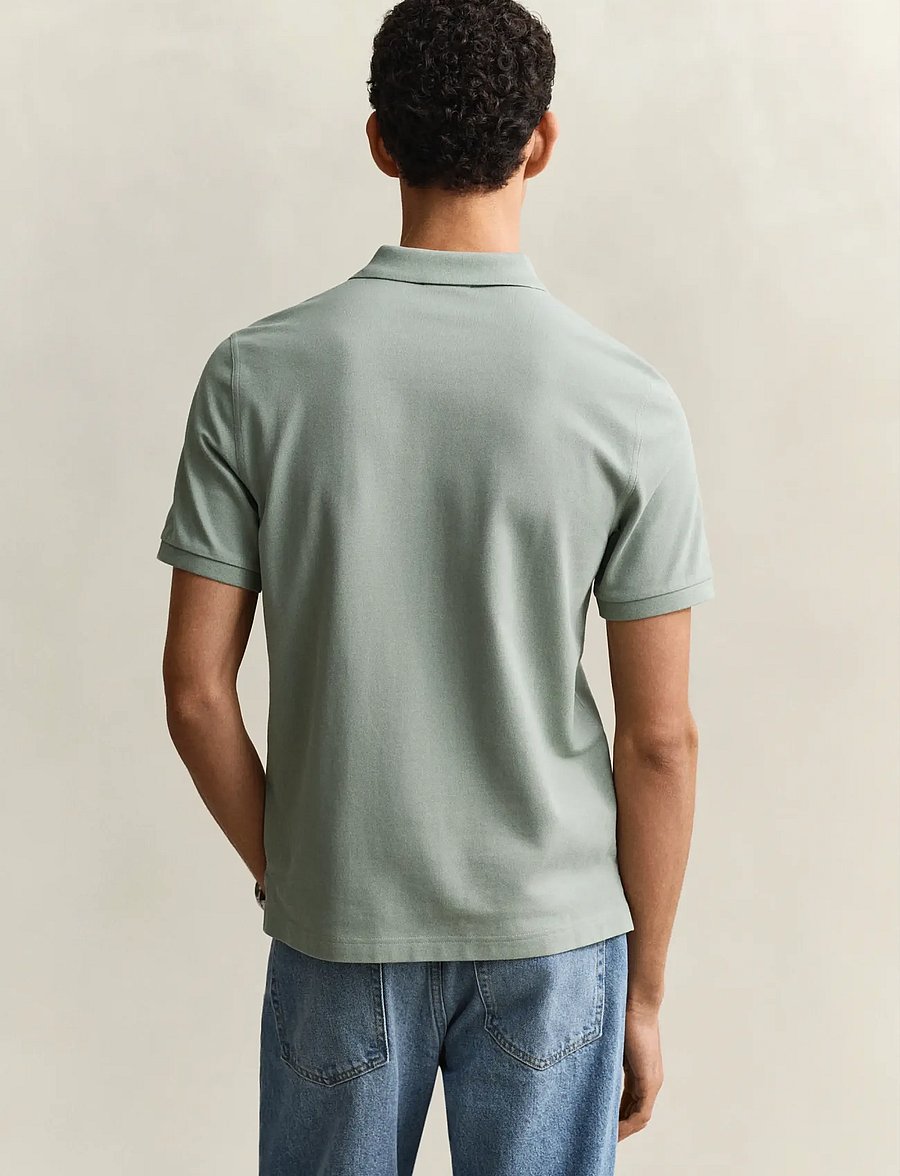 Gant - Classic Regular Polo Shirt - lühikeste varrukatega polod - ceramic grey - 2