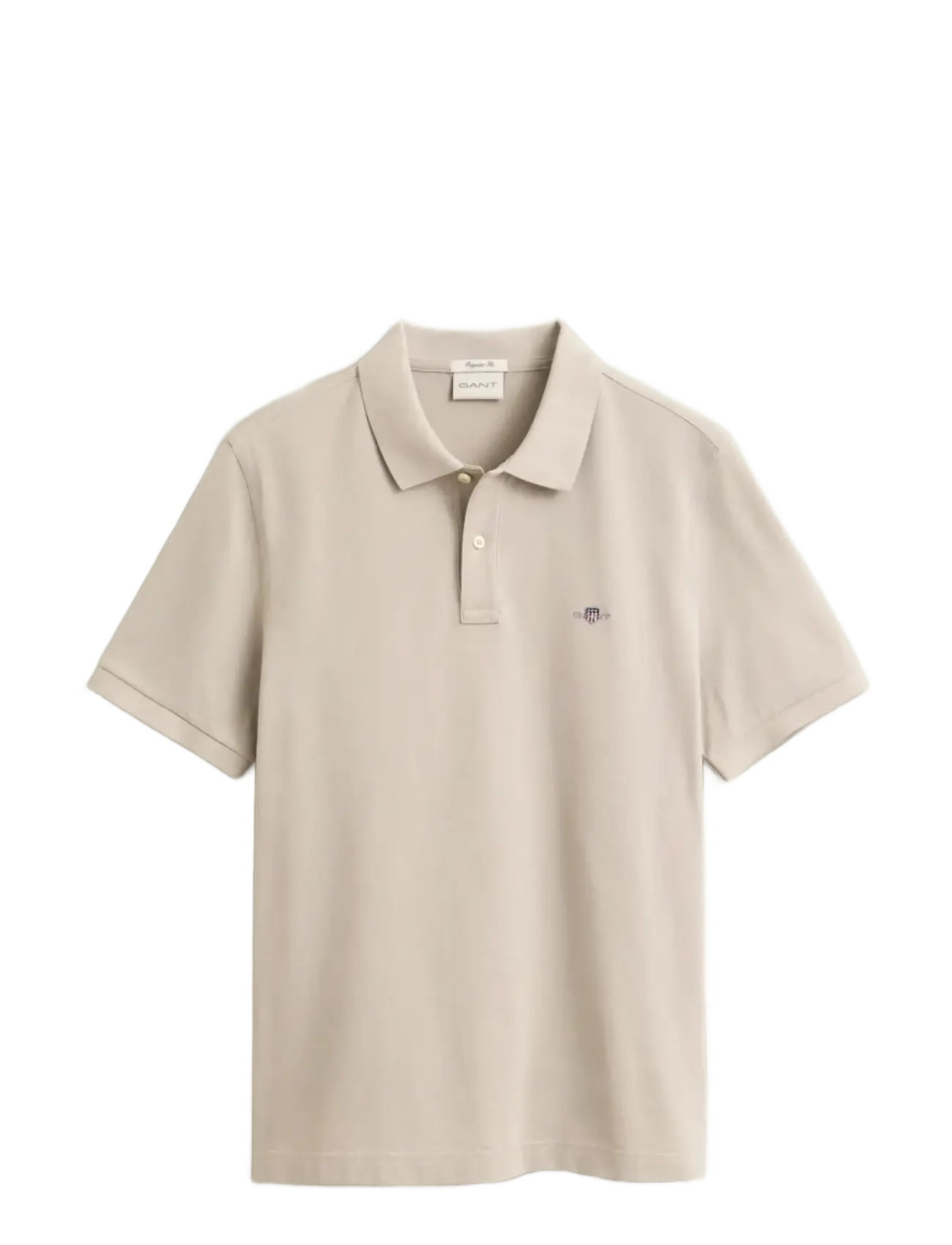 Gant - Classic Regular Polo Shirt - lühikeste varrukatega polod - clay beige - 1