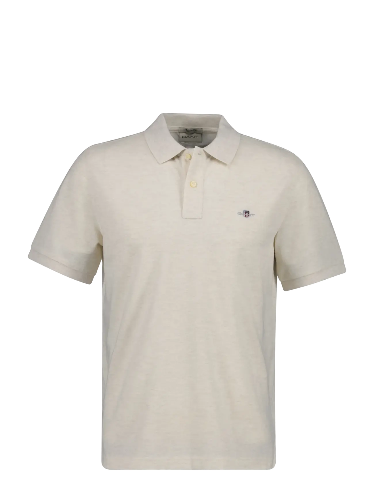 Gant Classic Regular Polo Shirt - Kleidung - CREAM MELANGE / cream
