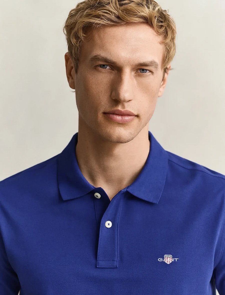 Gant - Classic Regular Polo Shirt - kurzärmelig - crisp blue - 2
