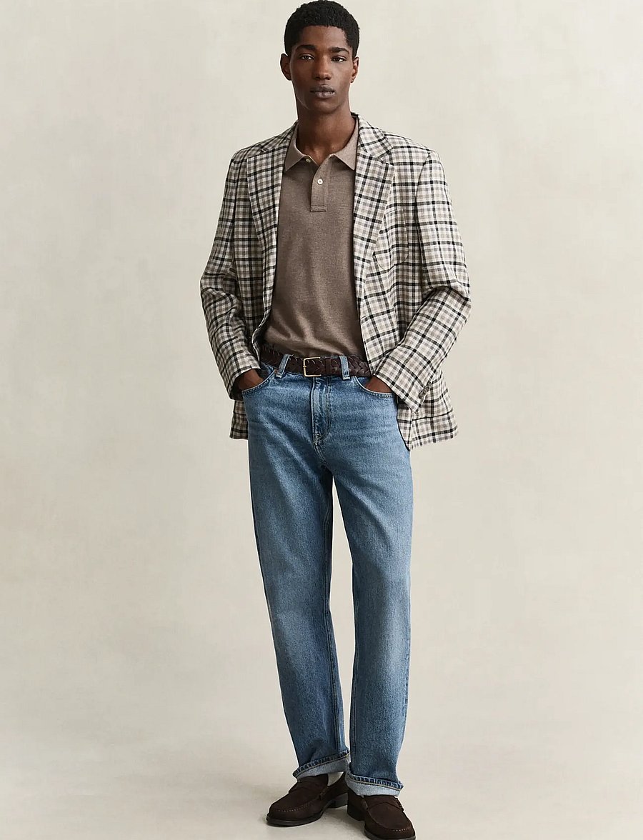 Gant - Classic Regular Polo Shirt - kurzärmelig - dark hazelnut melange - 3