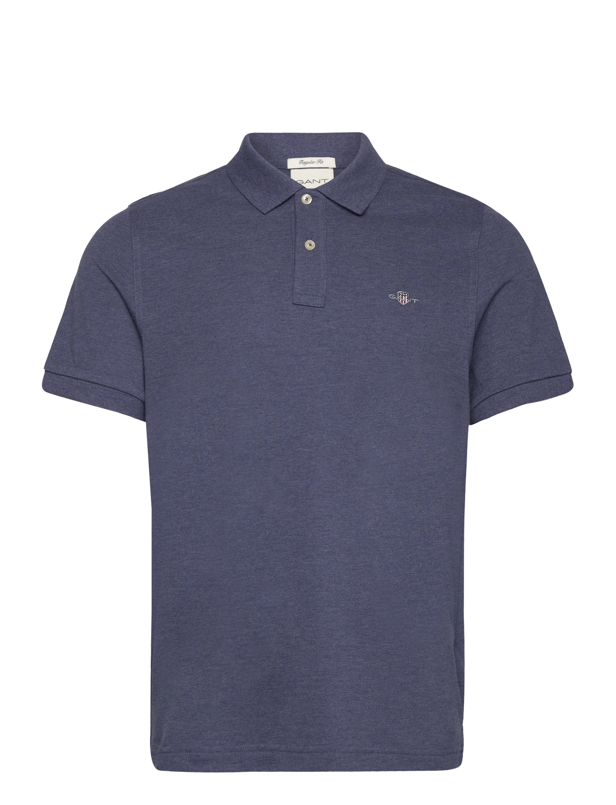 Gant Classic Regular Polo Shirt - Poloskjorter - DARK JEANSBLUE MELANGE / navy