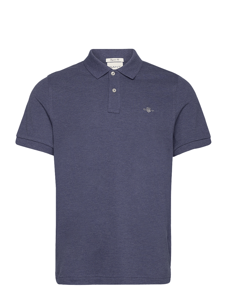 Gant - Classic Regular Polo Shirt - lühikeste varrukatega polod - dark jeansblue melange - 1