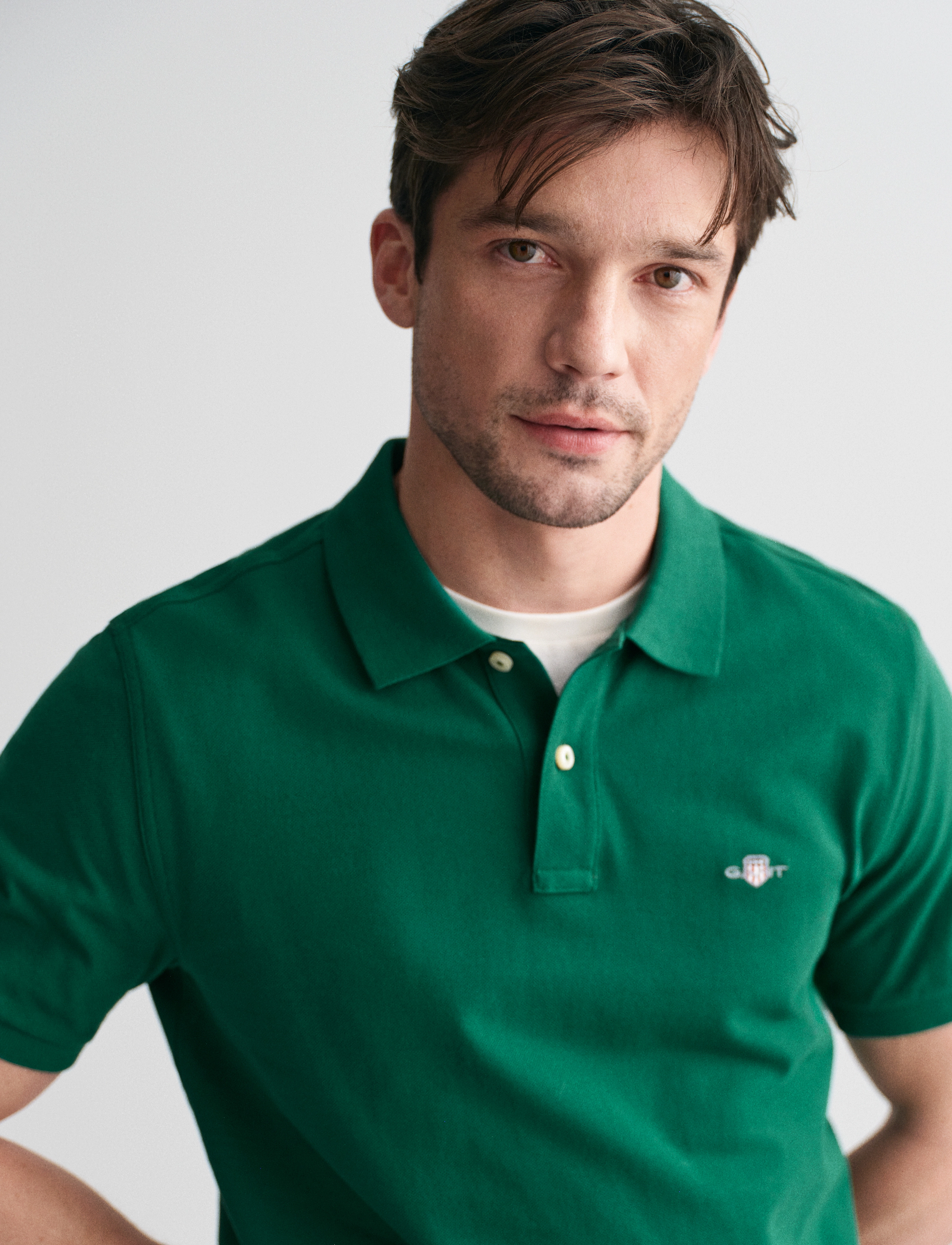 Gant - Classic Regular Polo Shirt - kurzärmelig - deep forest green - 4