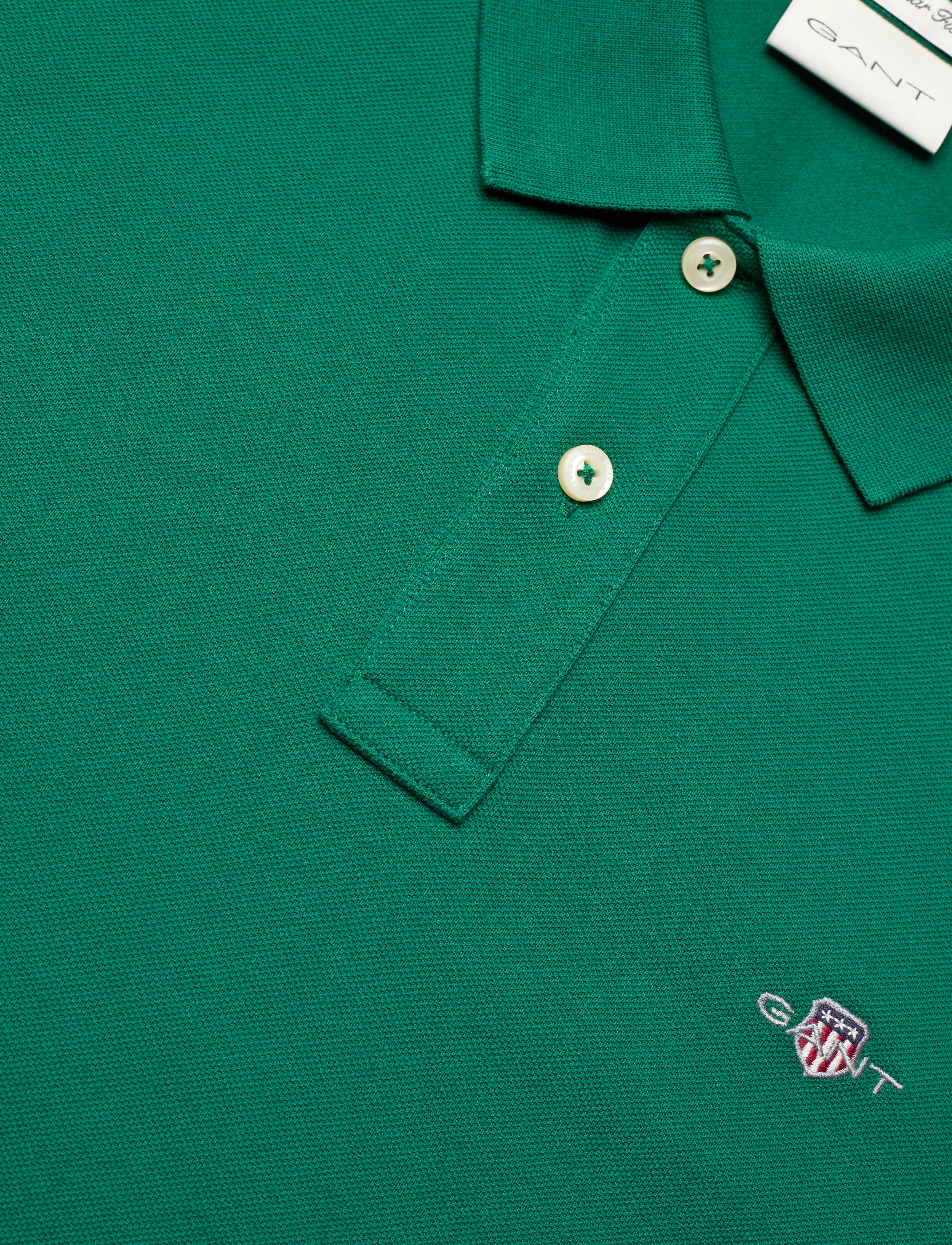 Gant - Classic Regular Polo Shirt - kurzärmelig - deep forest green - 5