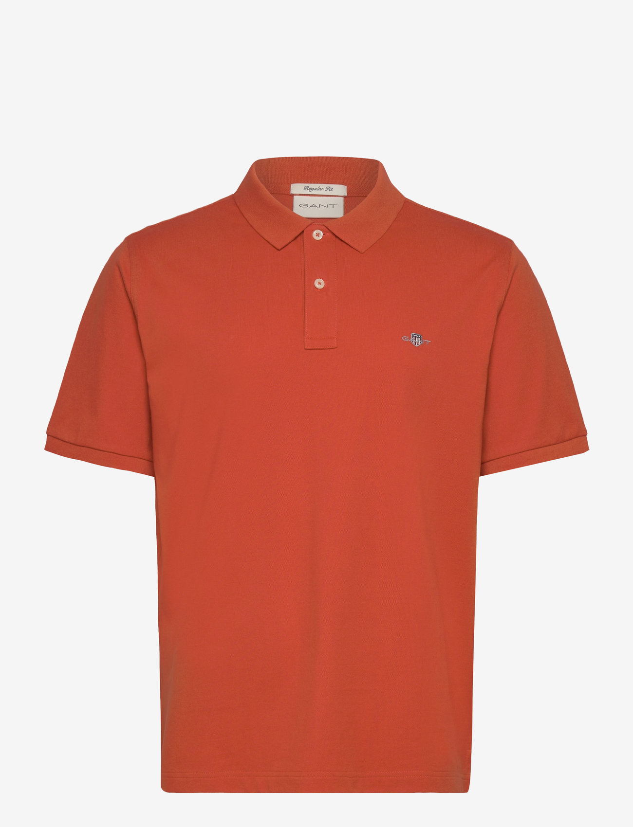 Gant - Classic Regular Polo Shirt - lühikeste varrukatega polod - deep orange - 1