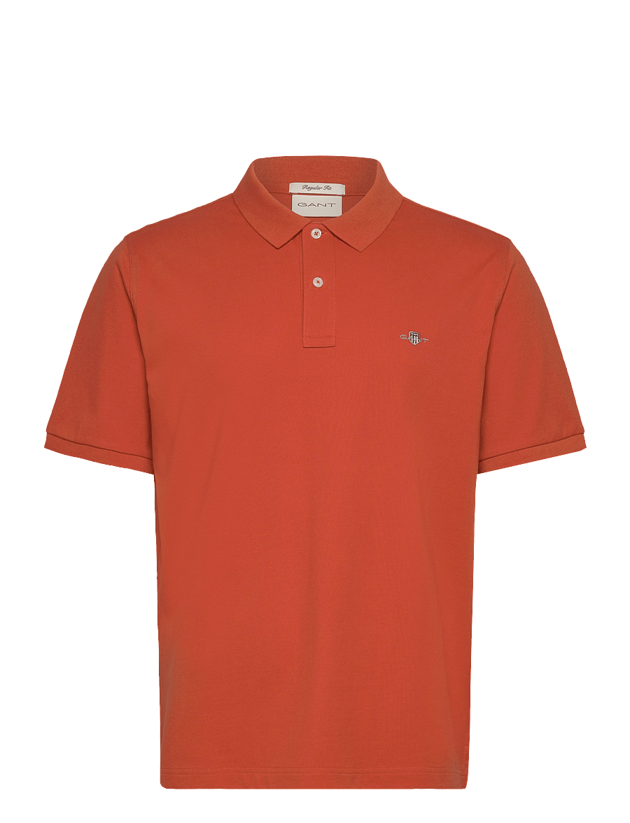 Gant - Classic Regular Polo Shirt - kurzärmelig - deep orange - 1