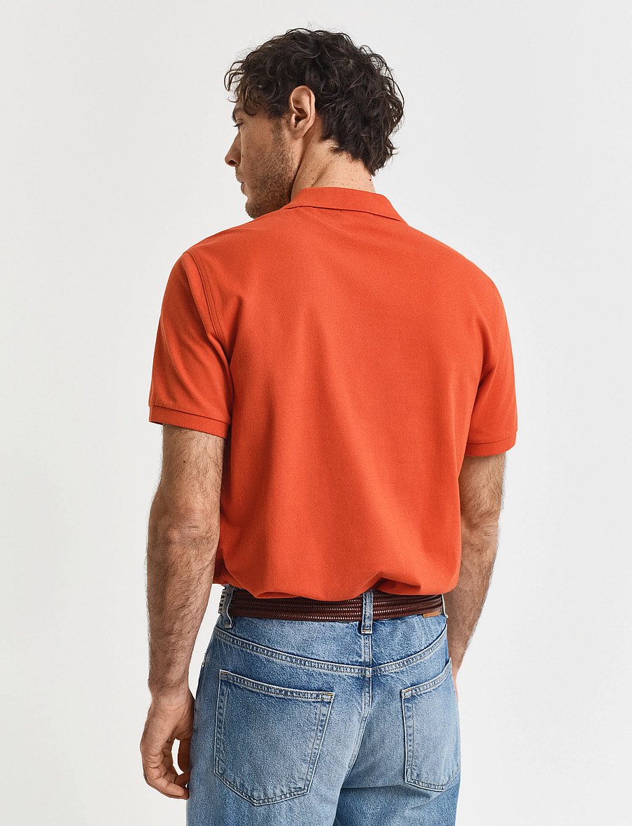 Gant - Classic Regular Polo Shirt - kurzärmelig - deep orange - 3