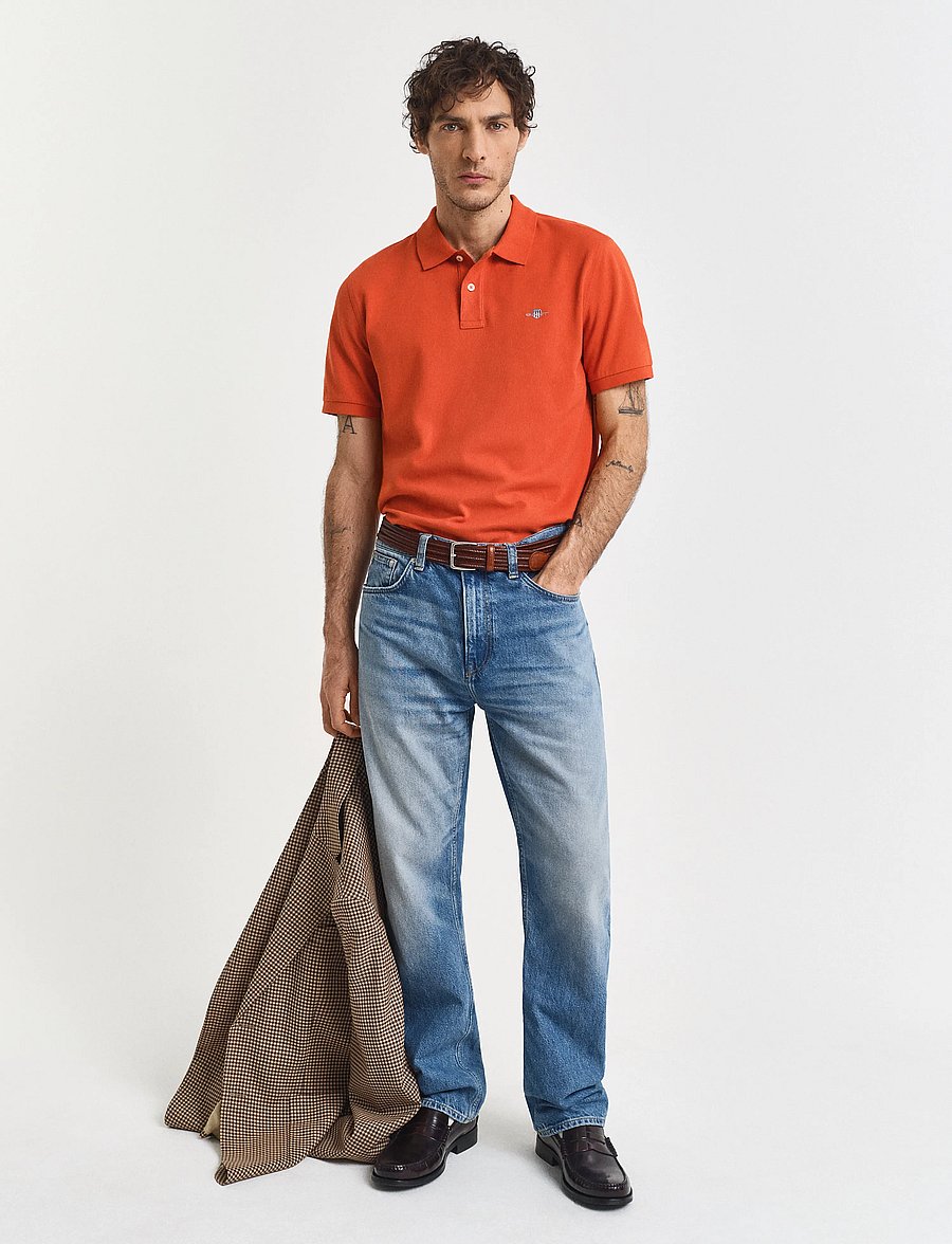 Gant - Classic Regular Polo Shirt - kurzärmelig - deep orange - 5