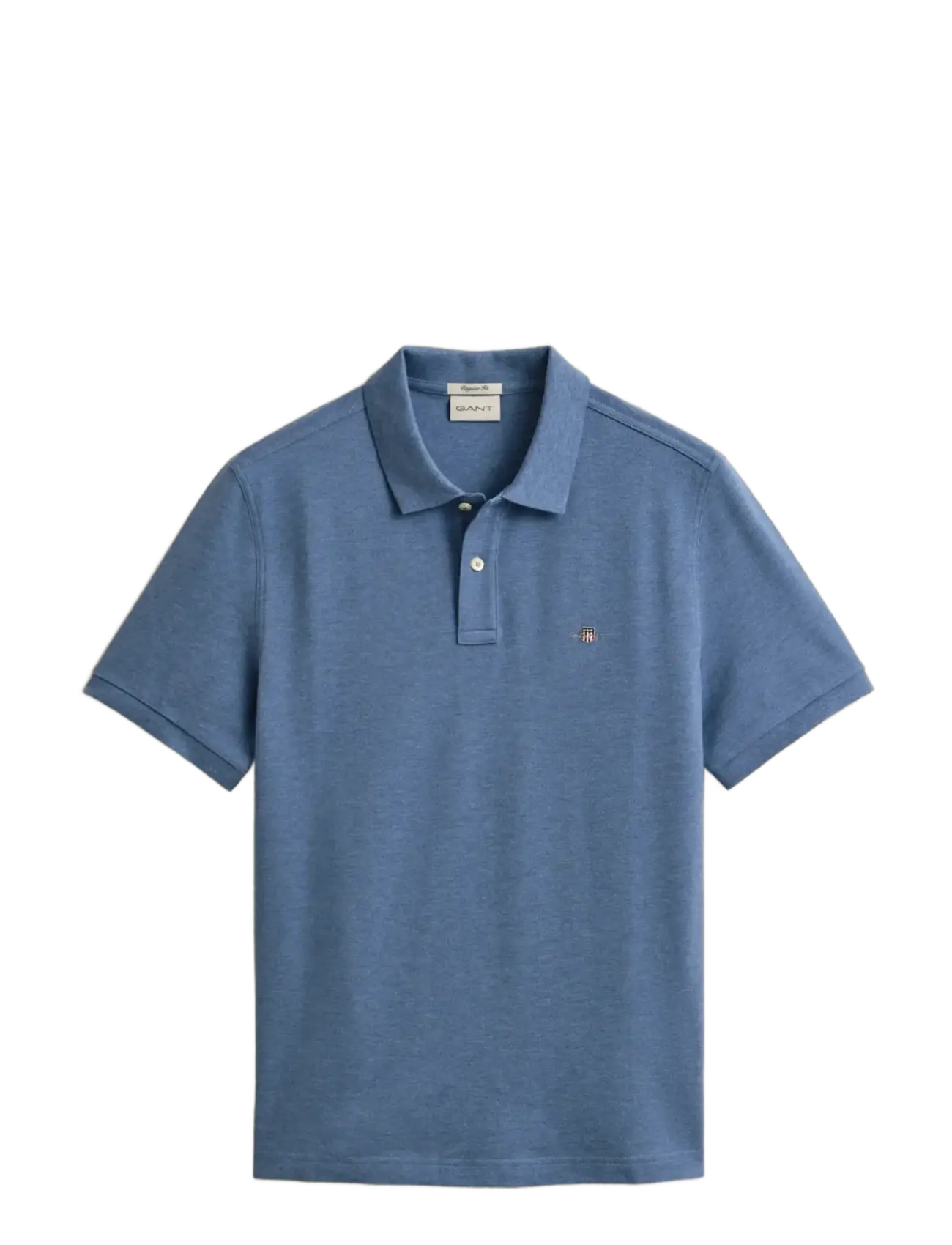 GANT REG SHIELD SS PIQUE POLO - Polo bolir - DENIM BLUE MELANGE / blue