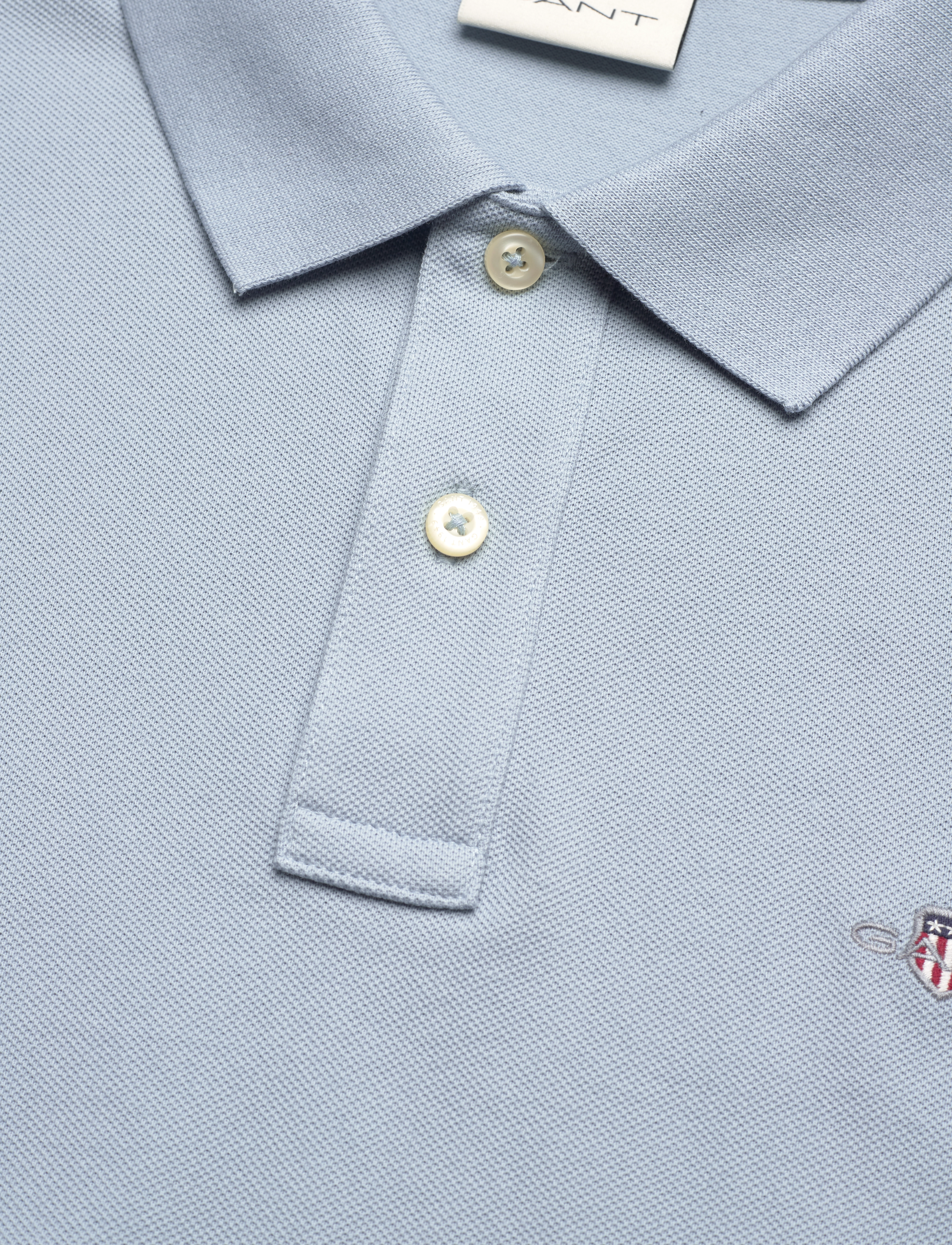Gant - Classic Regular Polo Shirt - kortærmede poloer - dove blue - 2